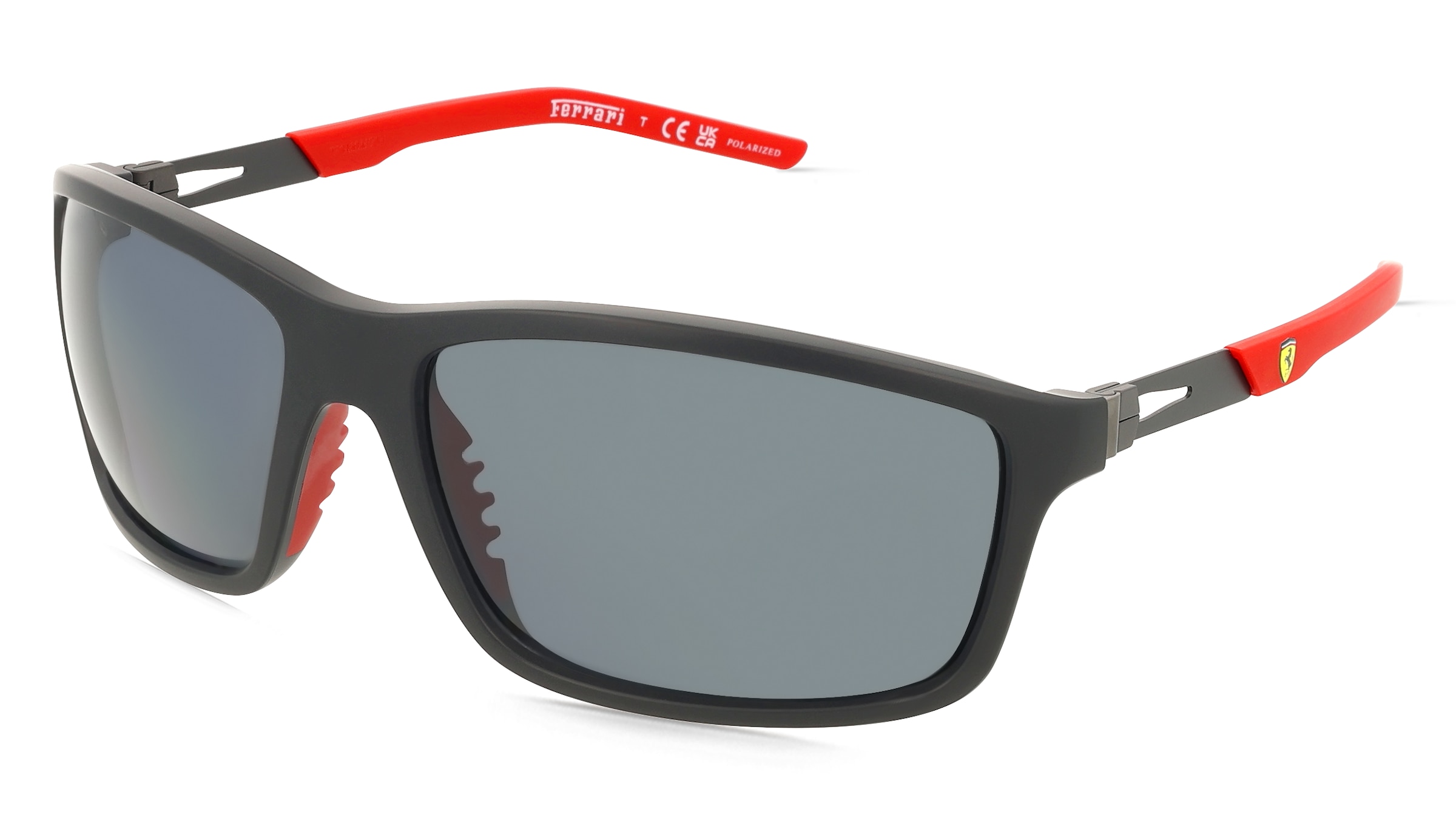 Scuderia Ferrari 0FZ6021U Herren-Sonnenbrille Vollrand Quadratisch Kunststoff-Gestell, Schwarz