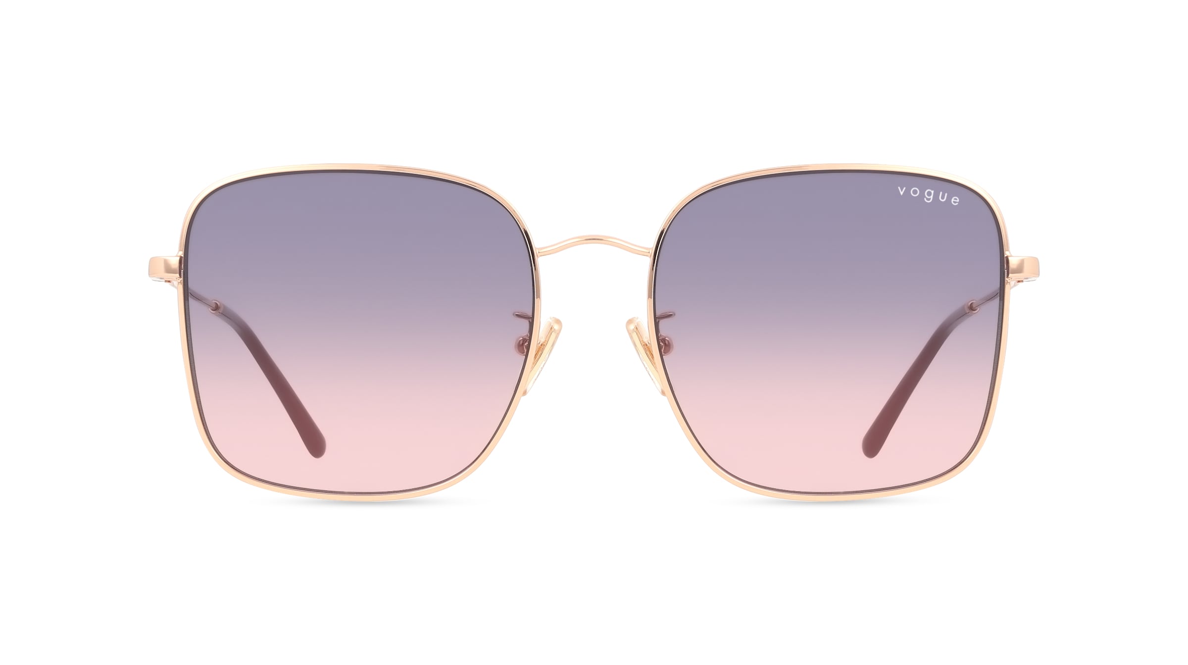 Vogue VO4327SD Damen-Sonnenbrille Vollrand Eckig Metall-Gestell, pink