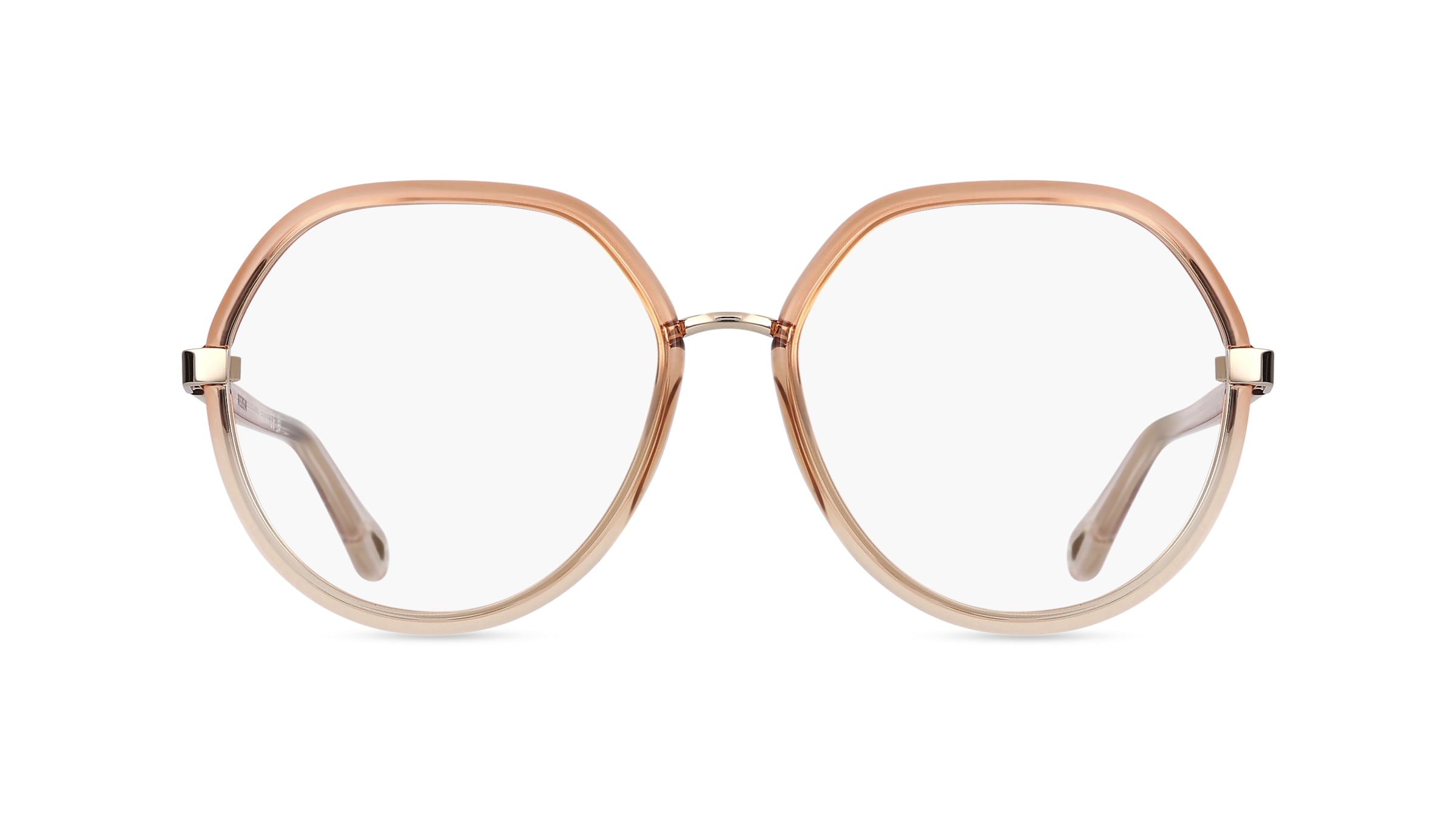 Chloé CH0131O Unisex-Brille inkl. Gläser Vollrand Panto Acetat-Gestell 54mm/16mm/140mm, braun