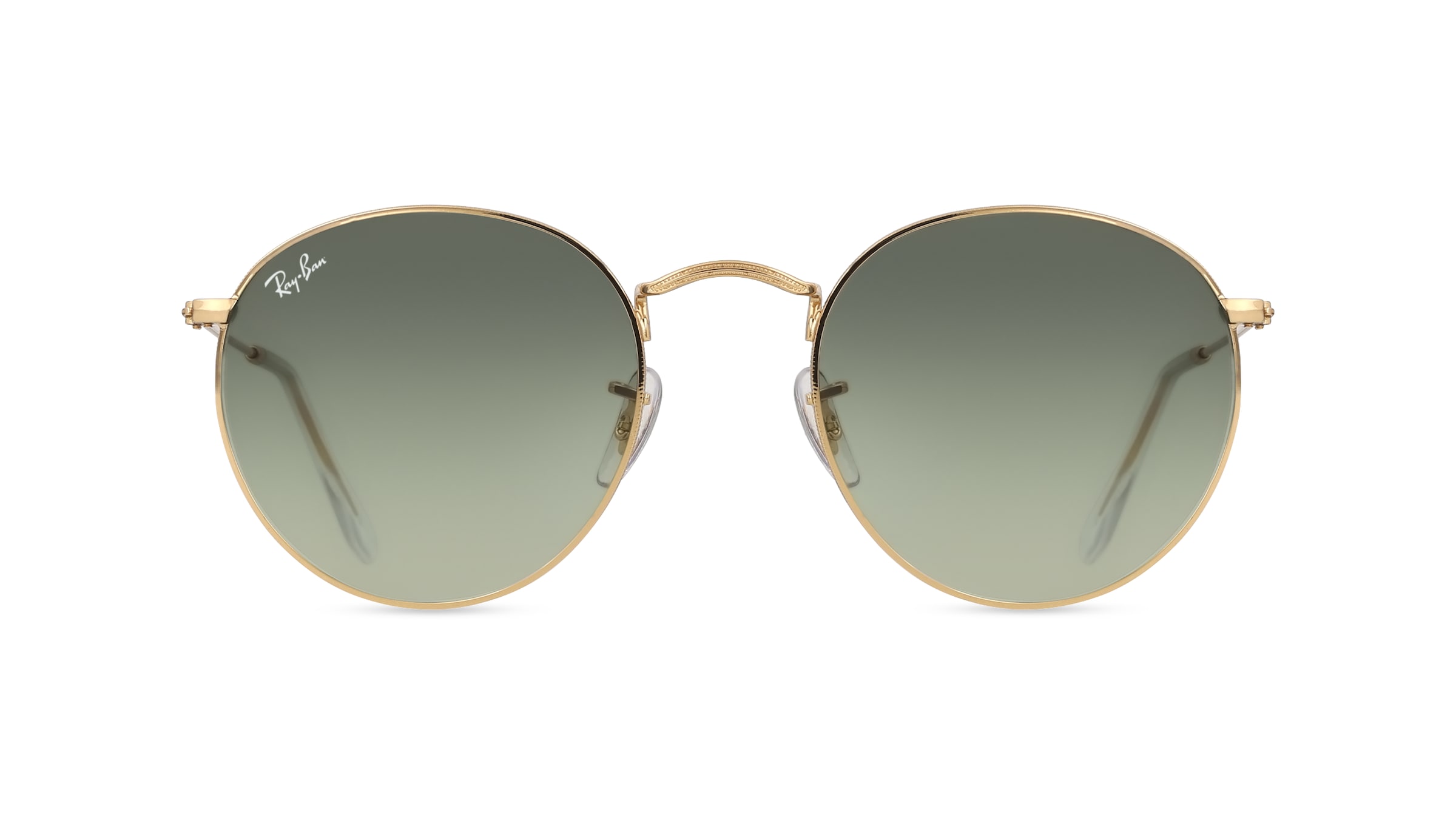 Ray-Ban 0RB3447 ROUND METAL Herren-Sonnenbrille Vollrand Rund Metall-Gestell, gold