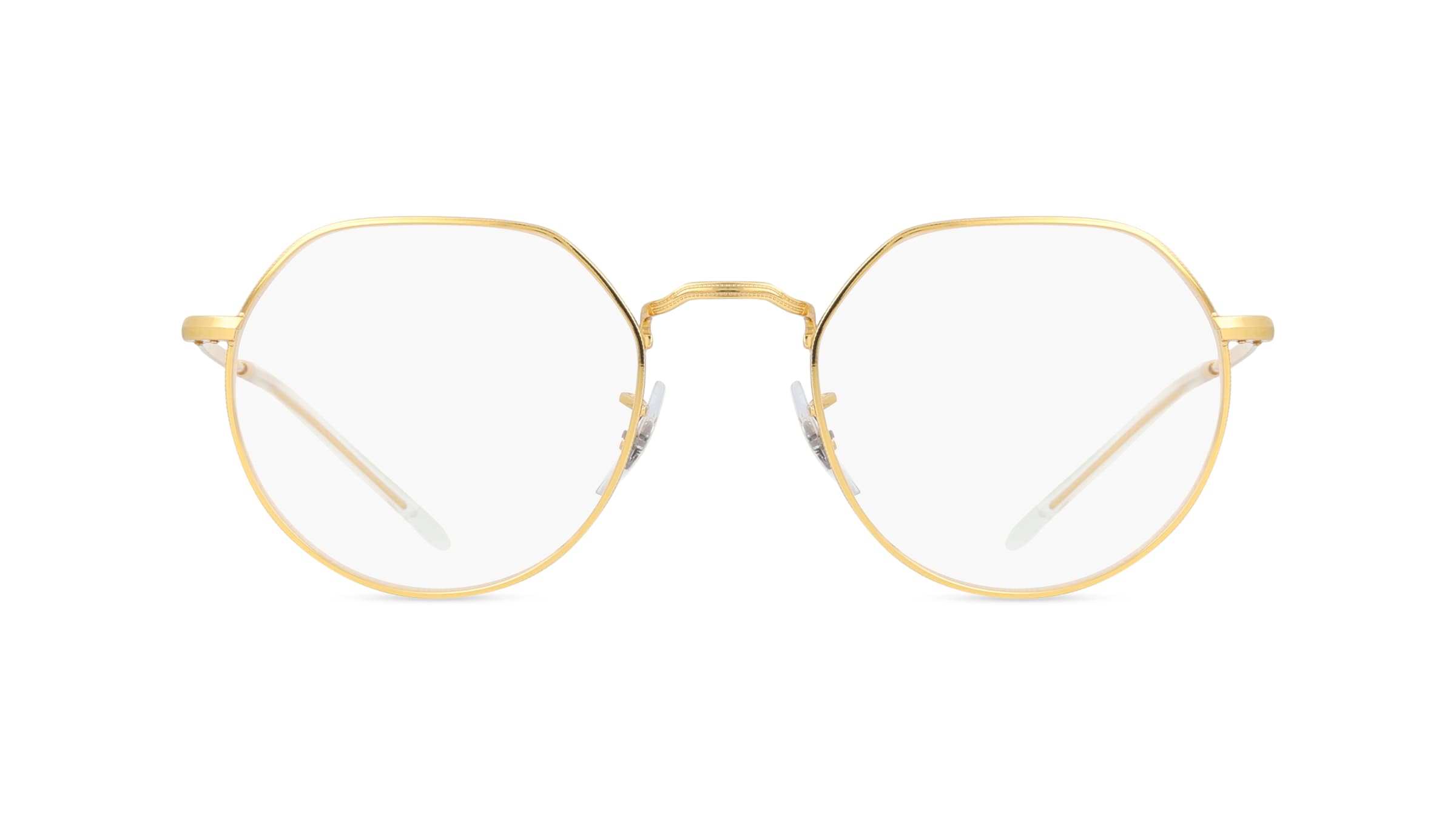 Ray-Ban RX6465 Unisex-Brille inkl. Gläser Vollrand Panto Metall-Gestell 49mm/20mm/140mm, gold