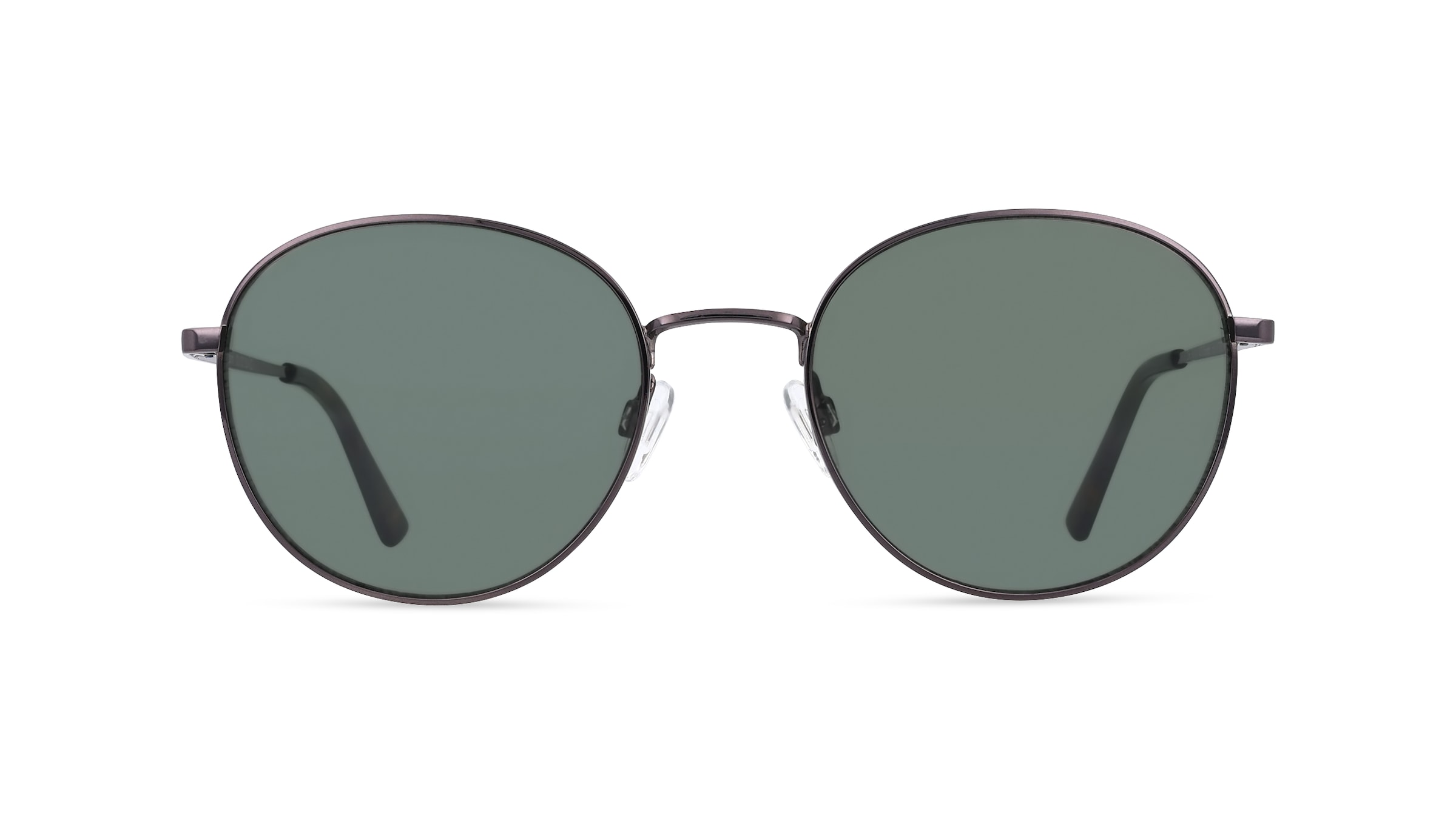 Fielmann OU 001 SUN CL Unisex-Sonnenbrille Vollrand Panto Edelstahl-Gestell, grau