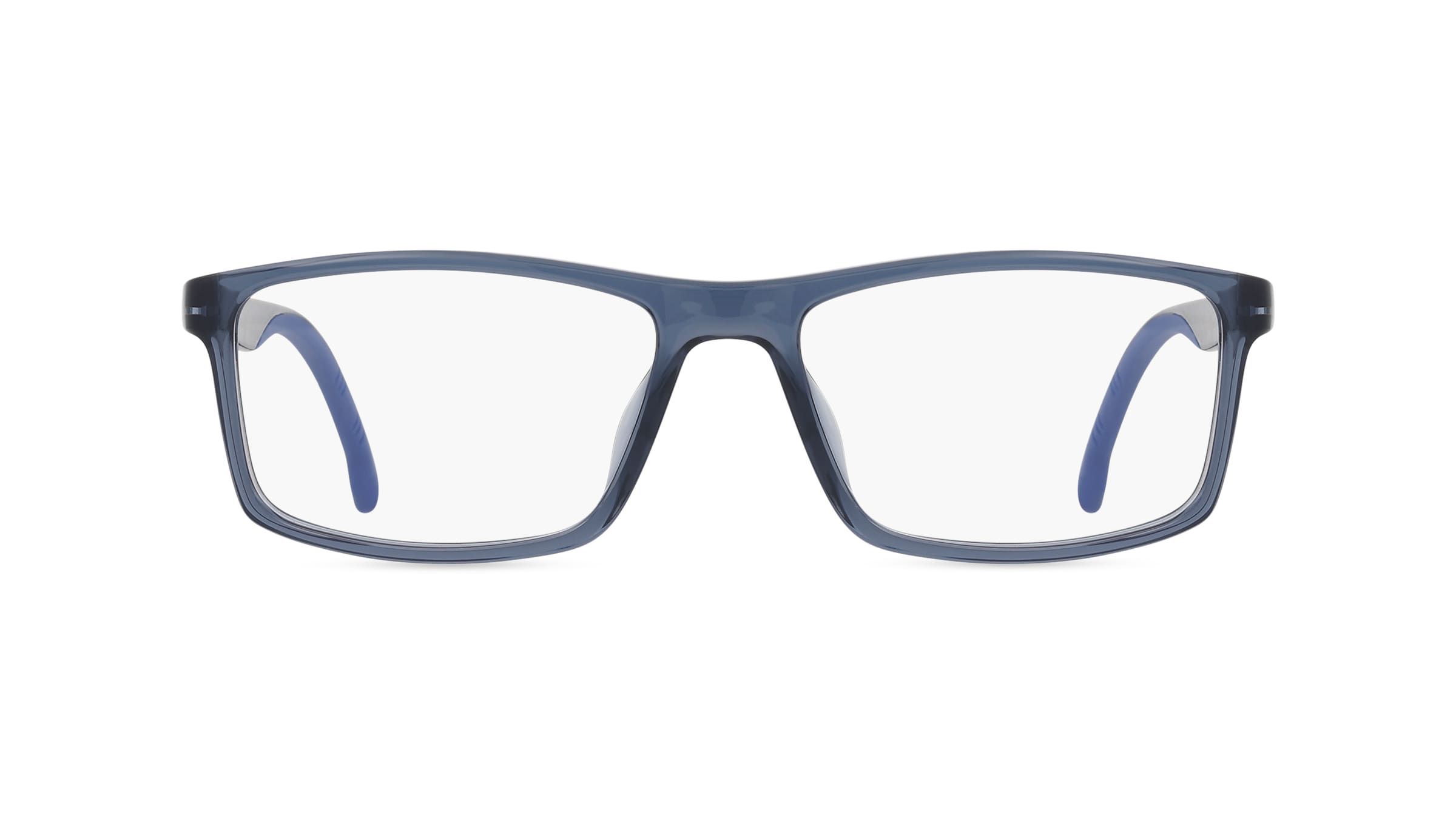 Carrera 8872 Herren-Brille inkl. Gläser Vollrand Eckig Kunststoff-Gestell 55mm/16mm/145mm, blau