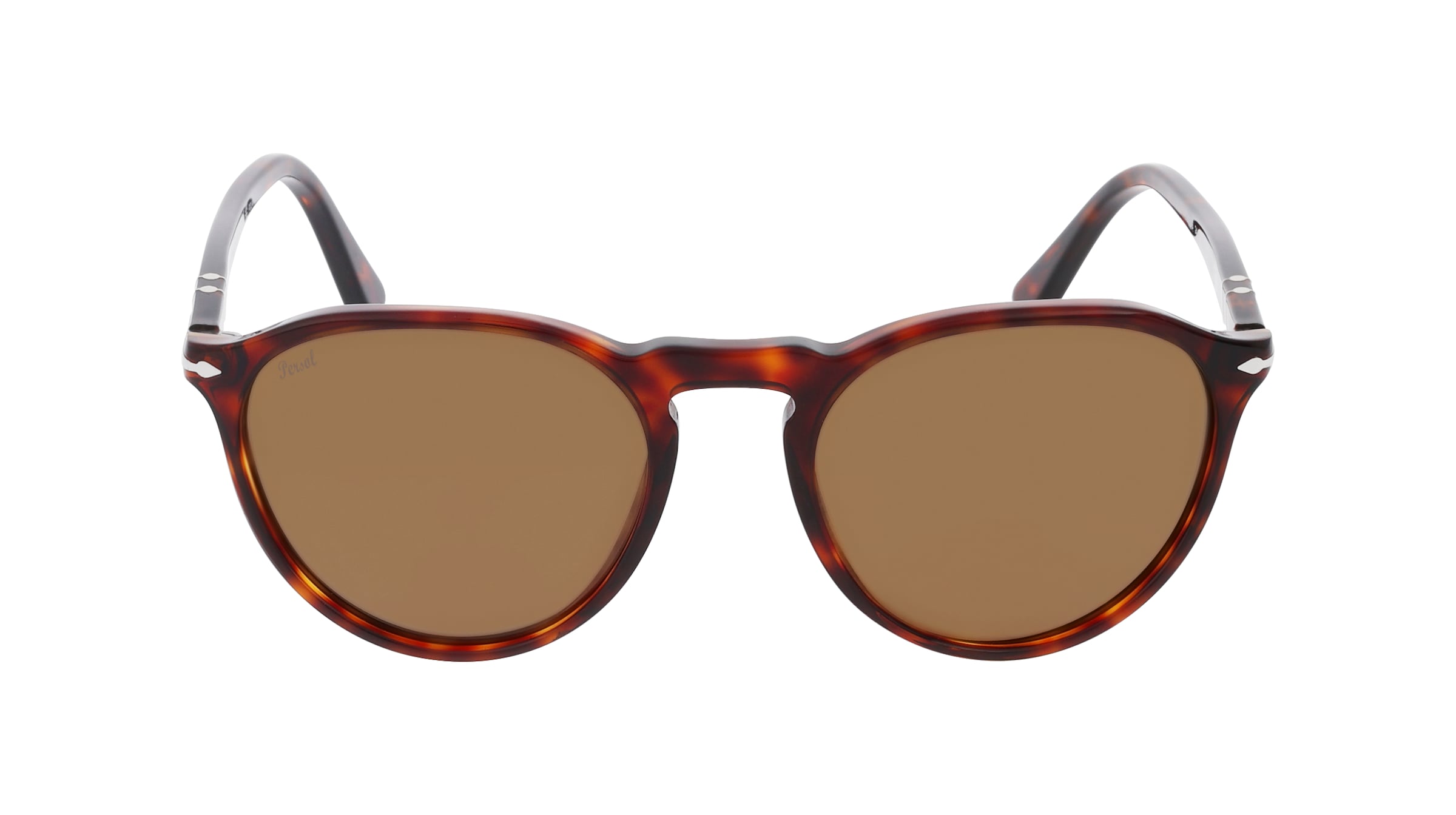 Persol PO3286S Unisex-Sonnenbrille Vollrand Panto Acetat-Gestell, Havanna