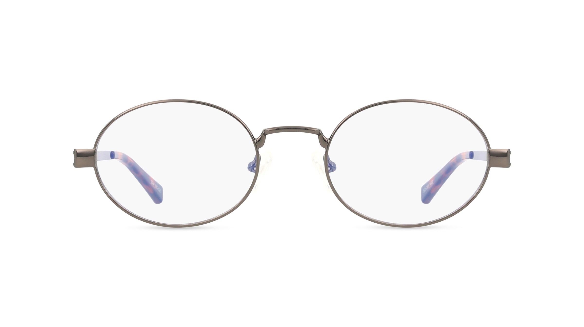 LeSpecs POSEIDON DEUX Unisex-Blaulichtfilterbrille ohne Sehstärke Vollrand Oval Metall-Gestell, Grau