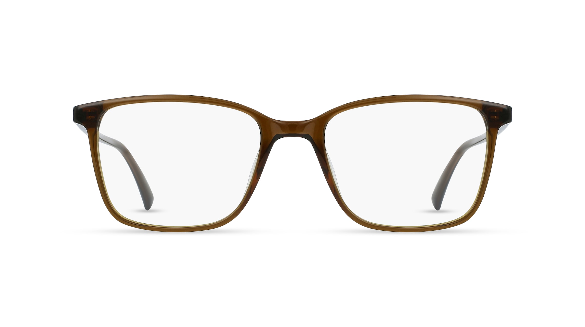 Fielmann LN 027 CL Herren-Brille inkl. Gläser Vollrand Eckig Acetat-Gestell 55mm/19mm/145mm, braun