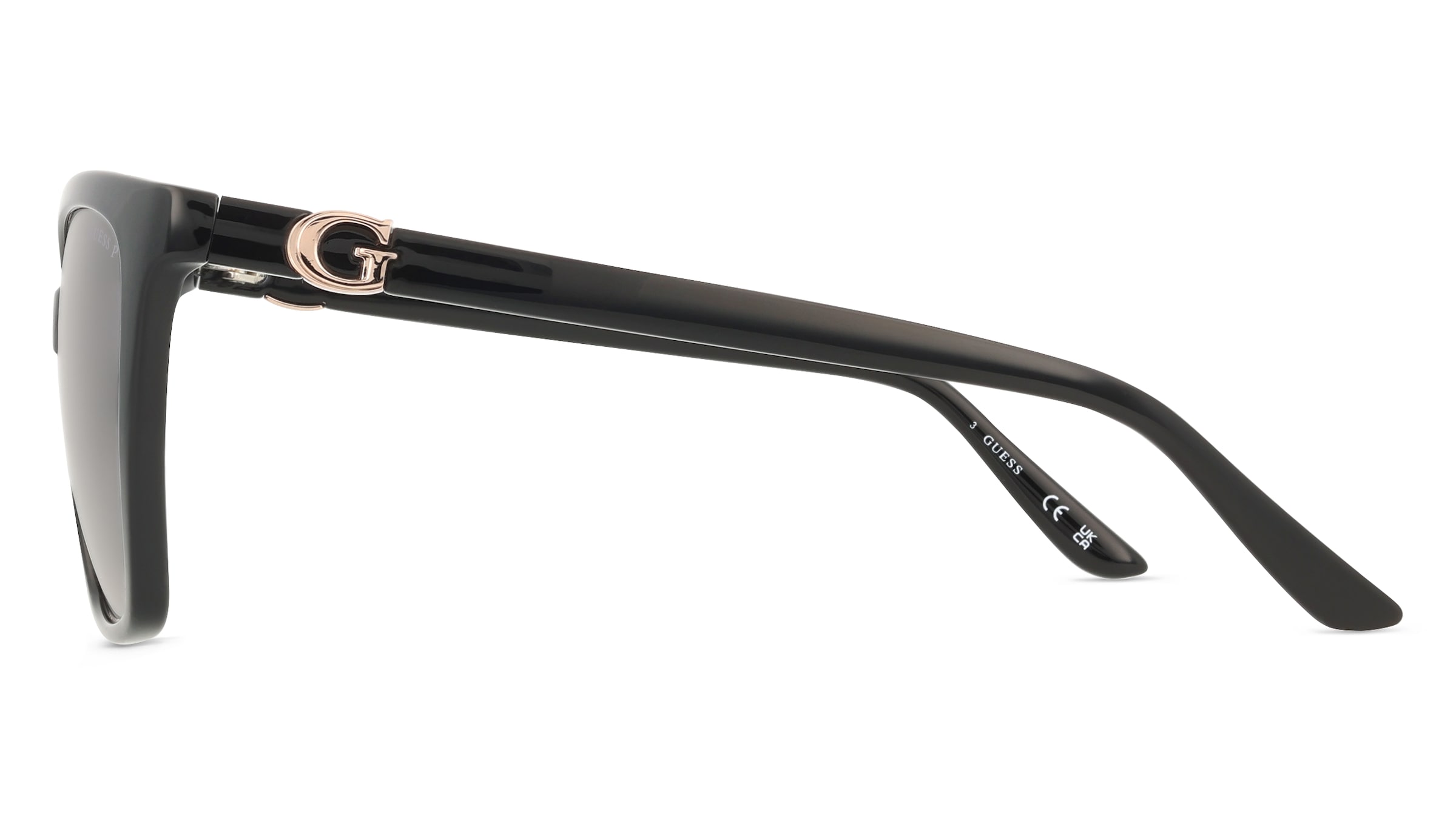 Thumbnail - Guess GU00191 Damen-Sonnenbrille Vollrand Quadratisch Kunststoff-Gestell, schwarz