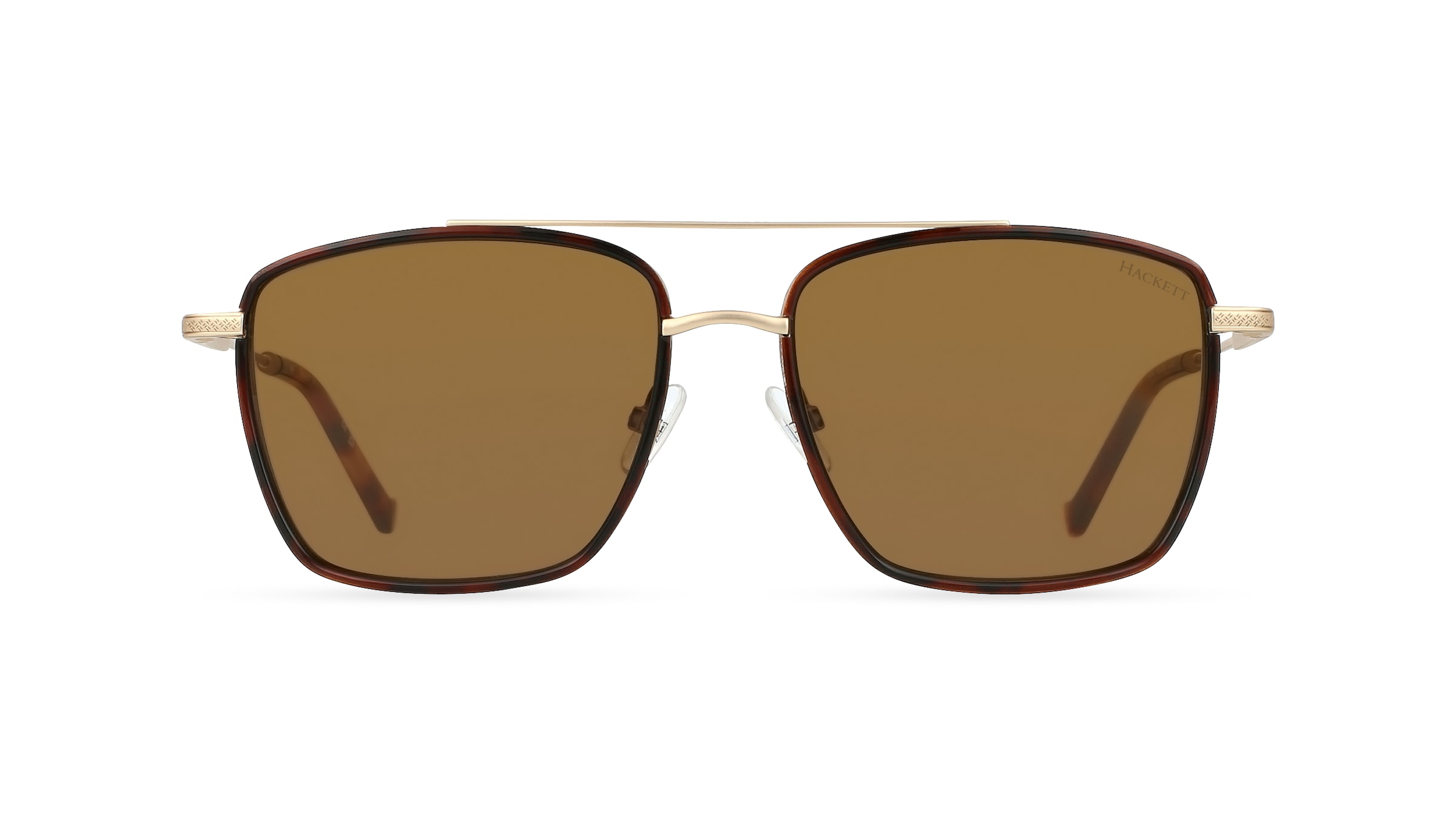 Hackett HE 914 Herren-Sonnenbrille Vollrand Eckig Metall-Gestell, gold