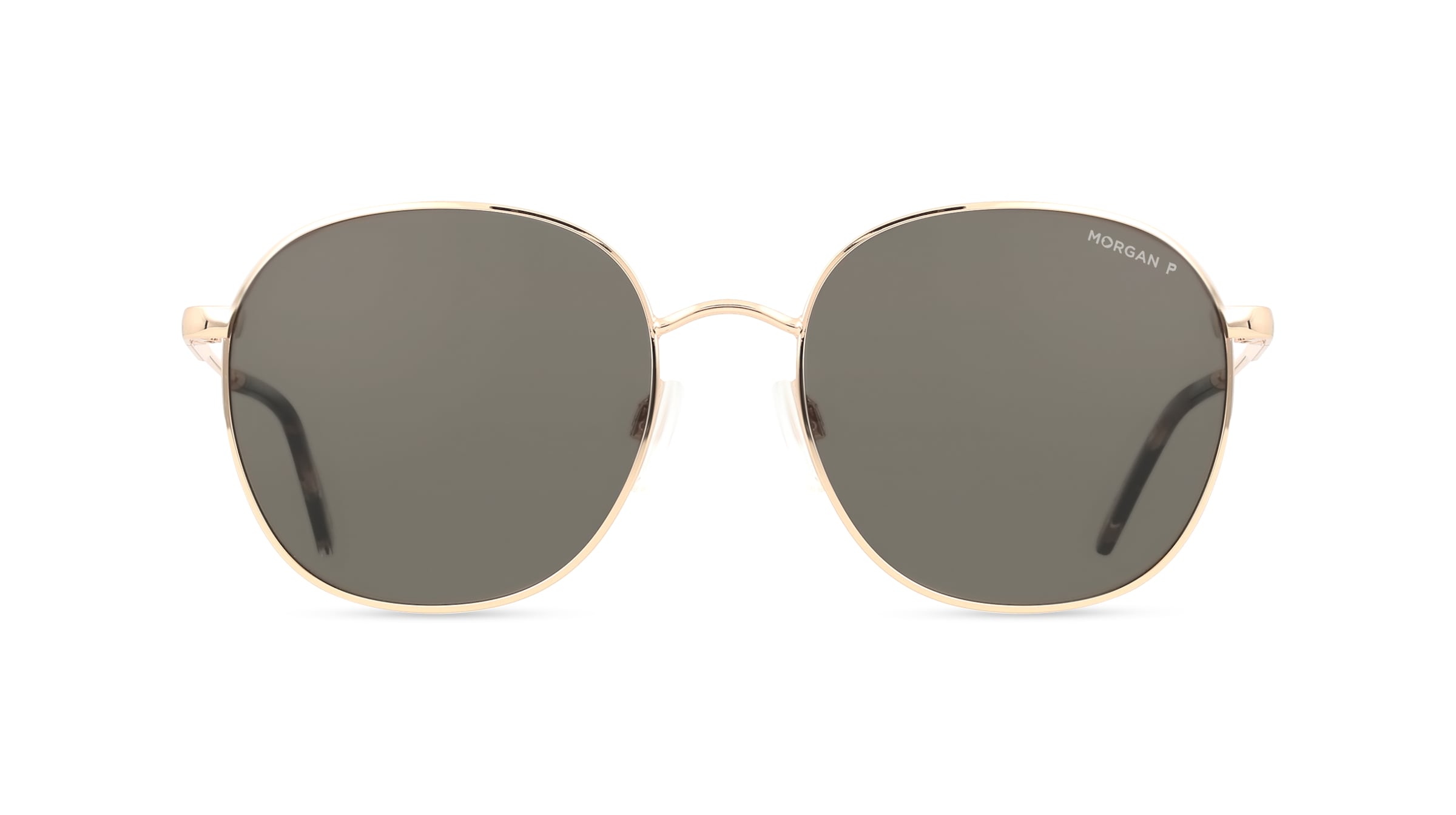 Morgan MO 7380 Damen-Sonnenbrille Vollrand Rund Edelstahl-Gestell, gold