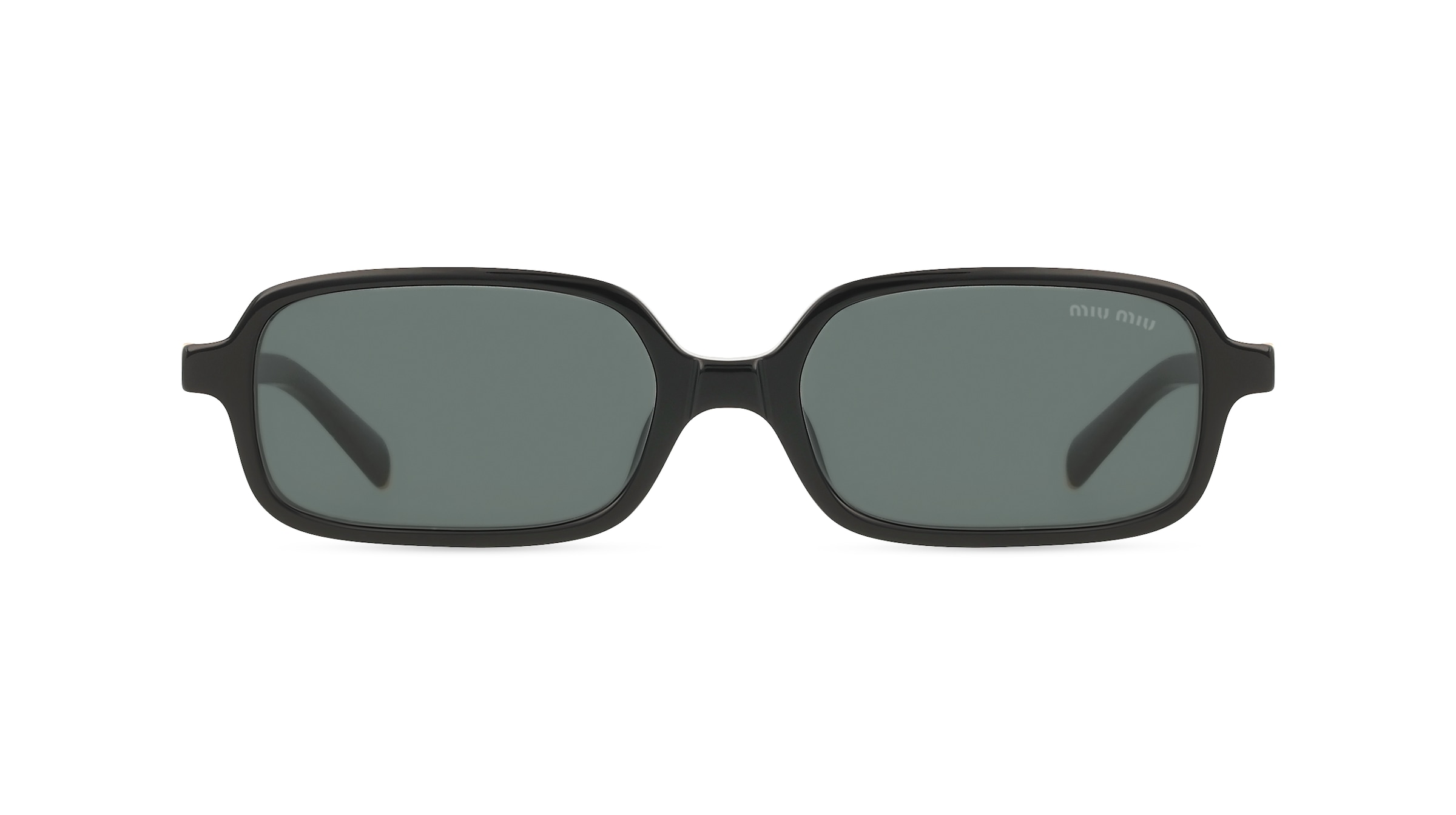 Miu Miu MU11ZS Damen-Sonnenbrille Vollrand Eckig Acetat-Gestell, schwarz