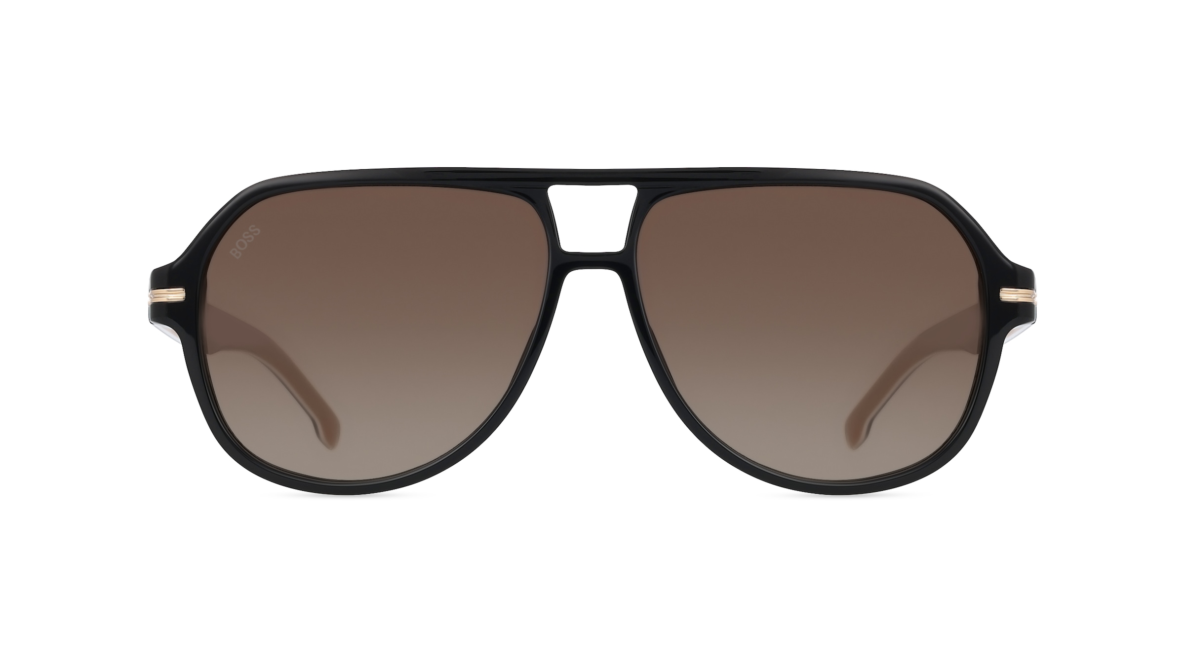 Boss 1507/S Herren-Sonnenbrille Vollrand Pilot Acetat-Gestell, schwarz