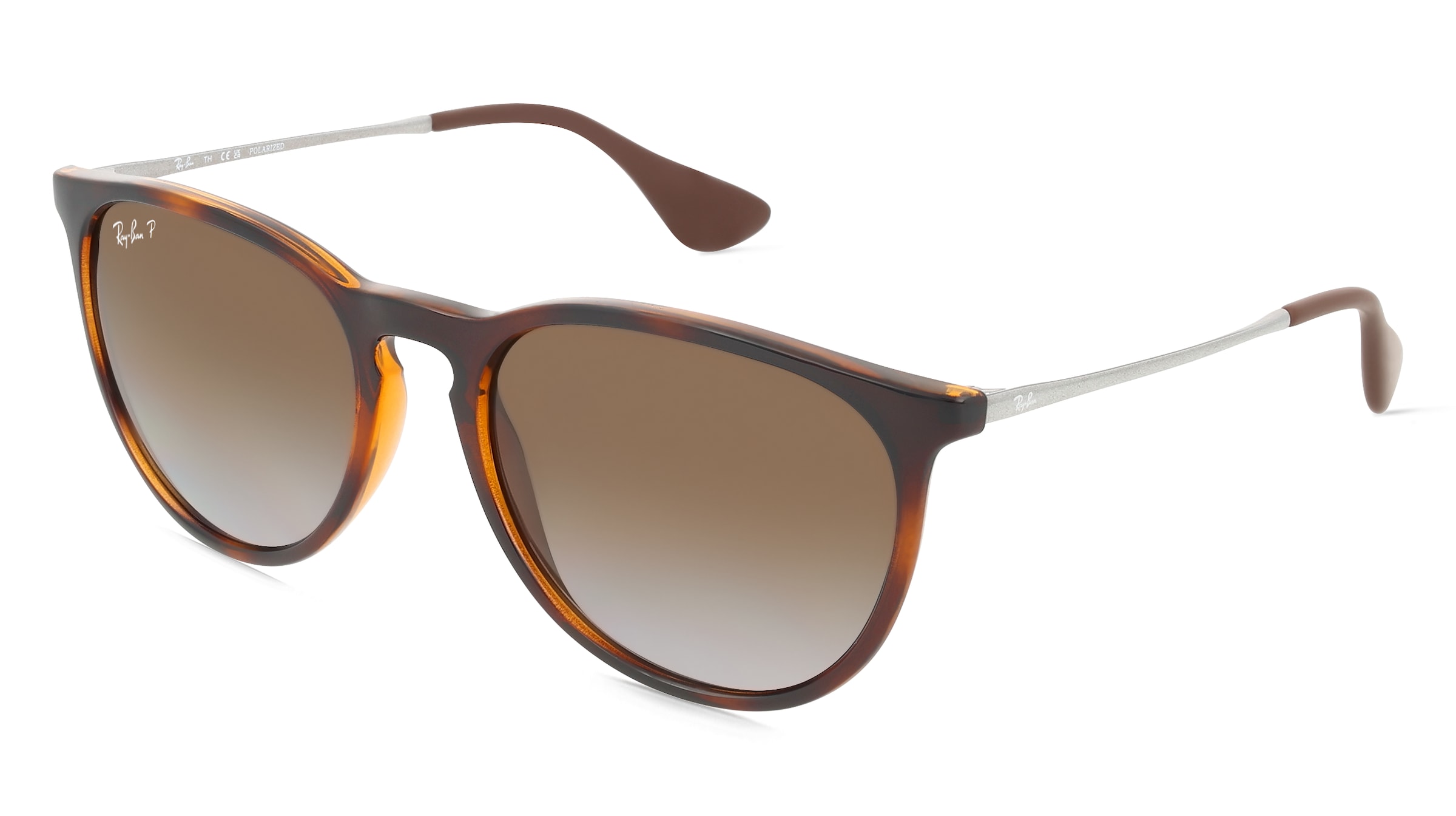 Ray-Ban RB 4171 ERIKA Damen-Sonnenbrille Vollrand Panto Kunststoff-Gestell, Havanna