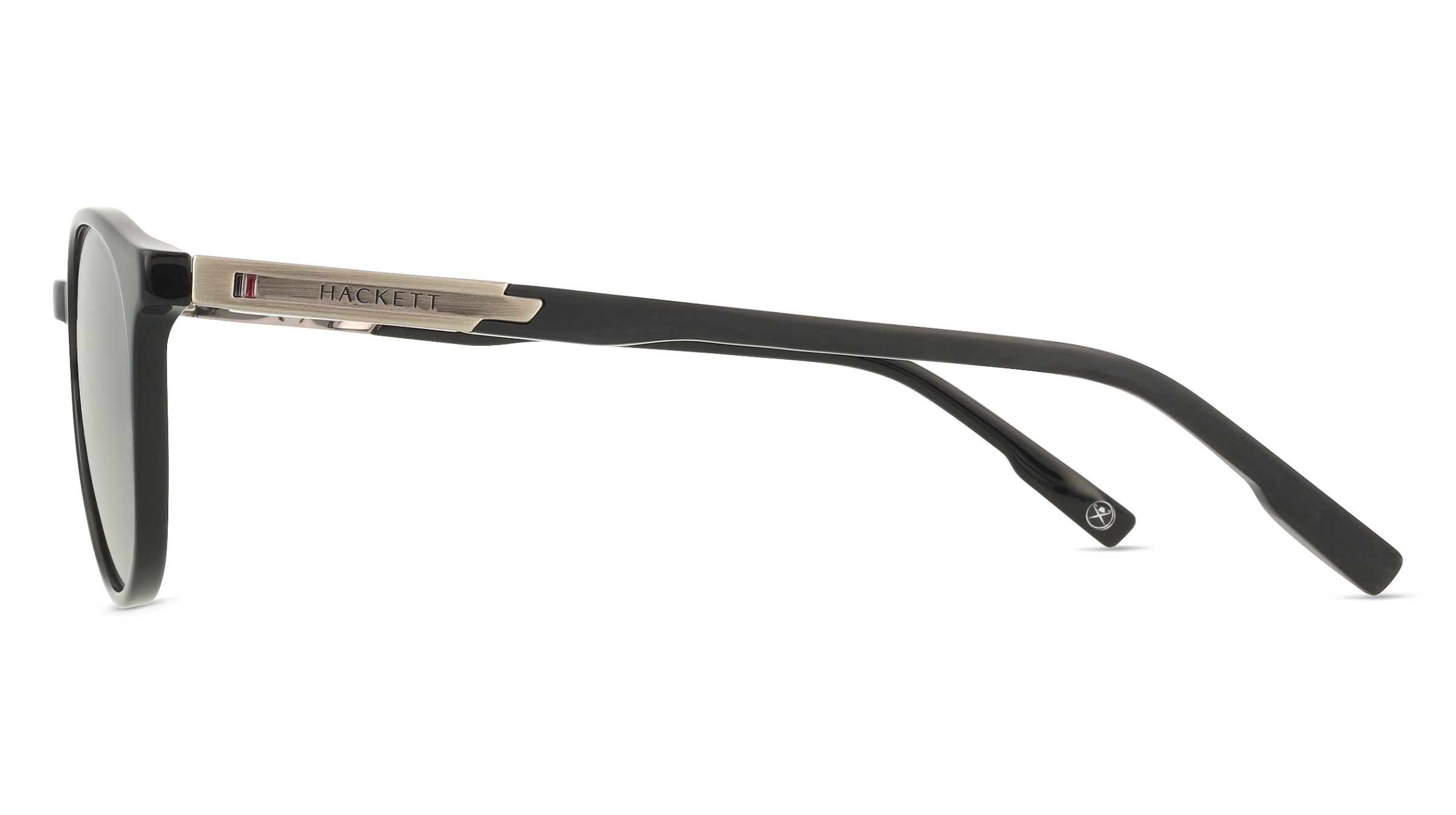 Thumbnail - Hackett HE3361 Herren-Sonnenbrille Vollrand Rund Acetat-Gestell, schwarz