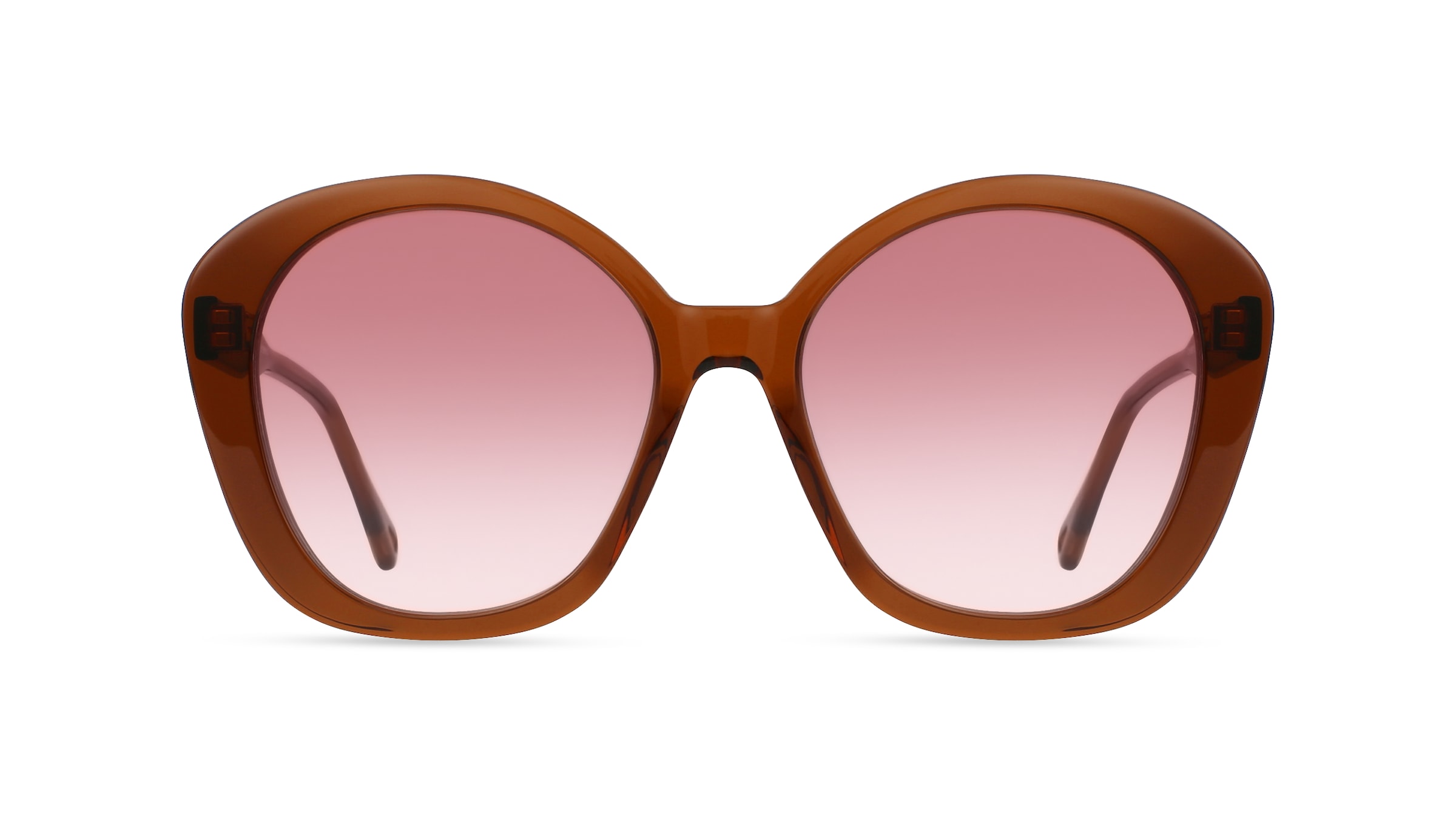 Chloé CH0081S Damen-Sonnenbrille Vollrand Oval Bio-Acetat-Gestell, braun