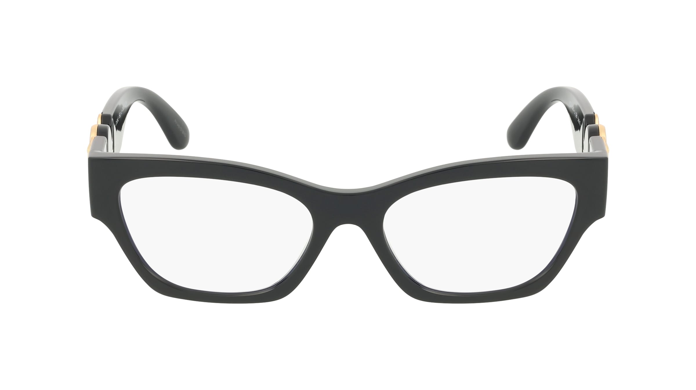 Versace VE3367U Damen-Brille inkl. Gläser Vollrand Cat Eye Kunststoff-Gestell 54/17/140, schwarz