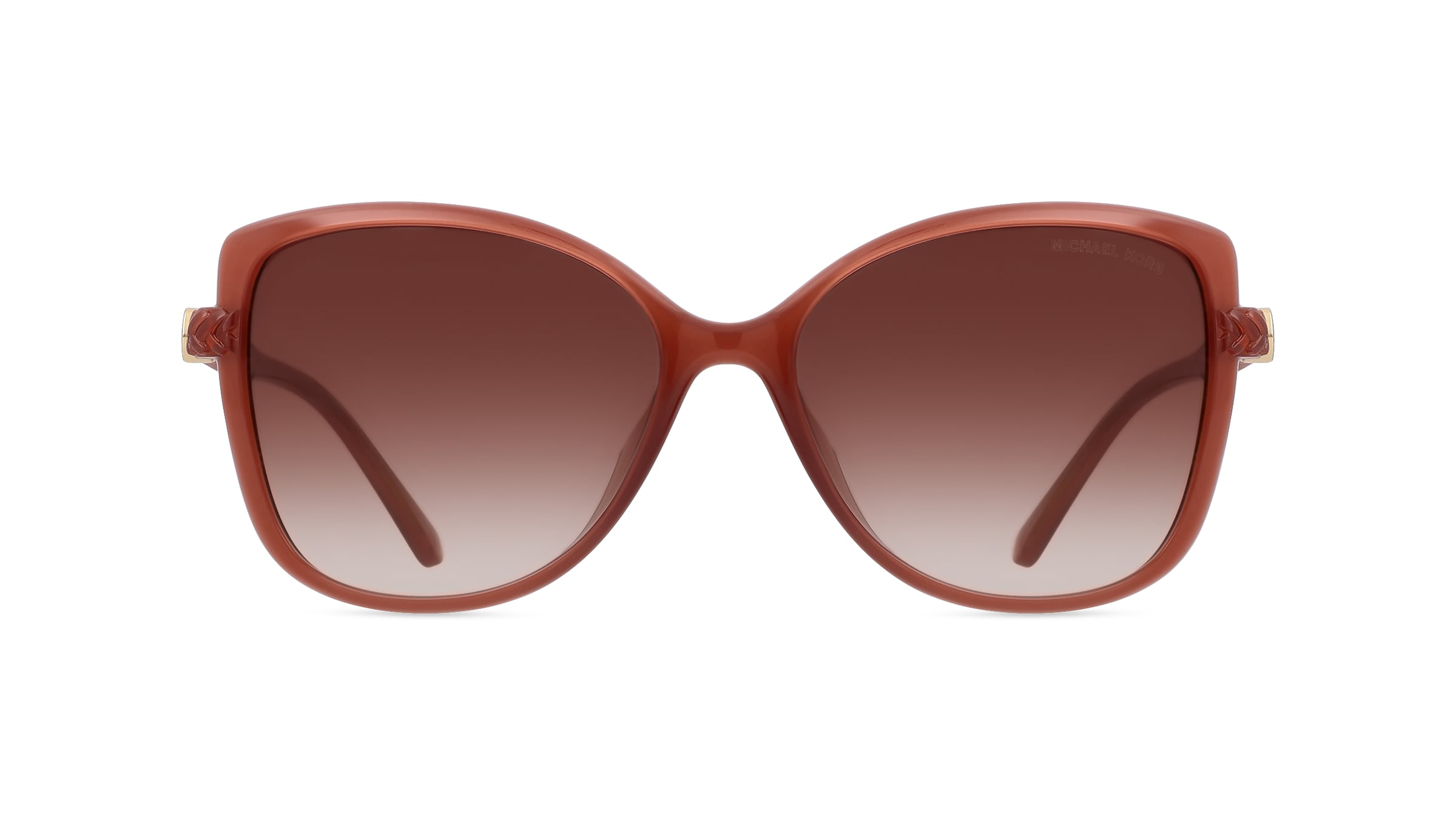 Michael Kors MK2181U Damen-Sonnenbrille Vollrand Butterfly Kunststoff-Gestell, braun