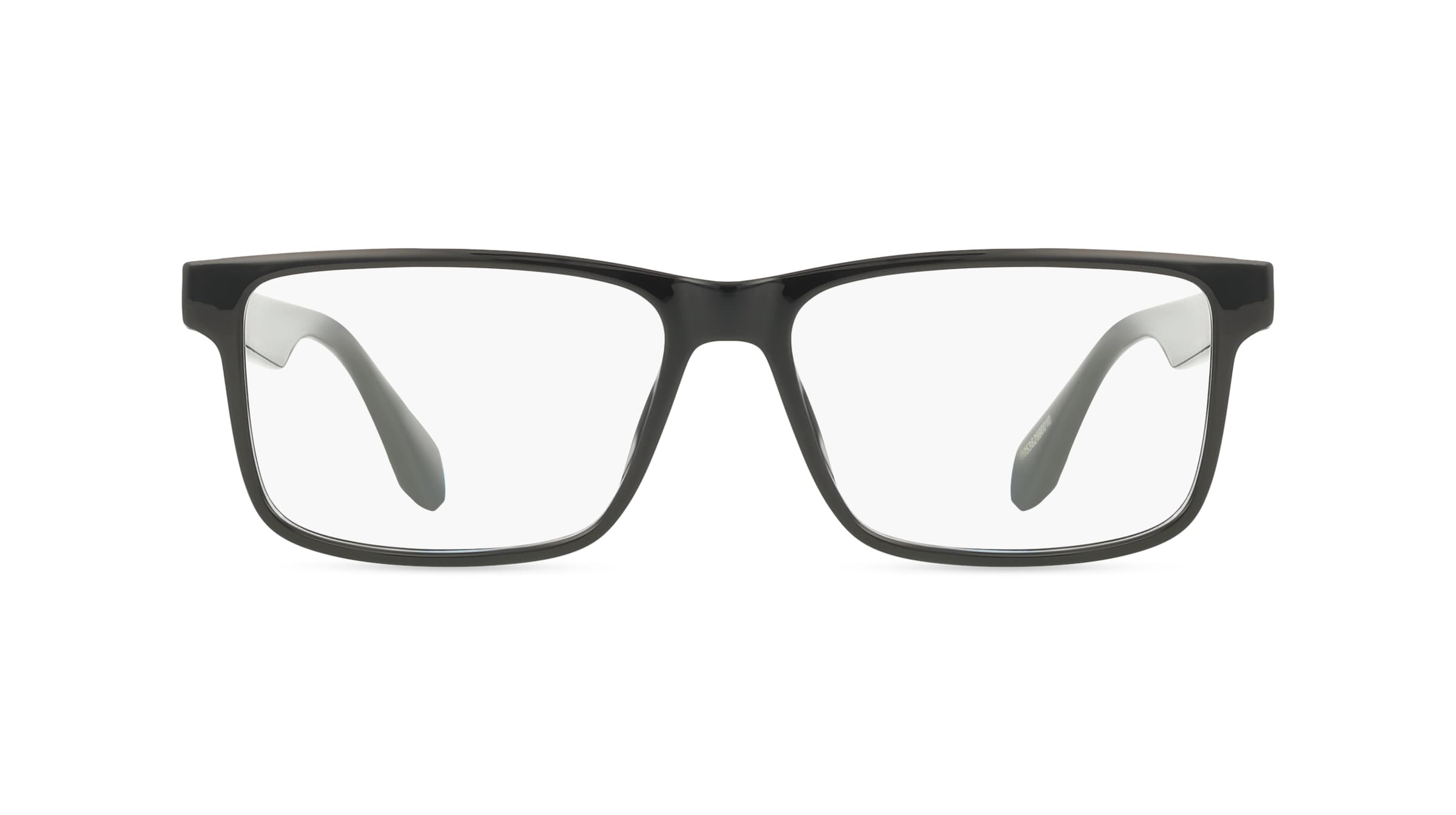 Adidas OR5087 Herren-Brille inkl. Gläser Vollrand Eckig Kunststoff-Gestell 55mm/15mm/145mm, schwarz