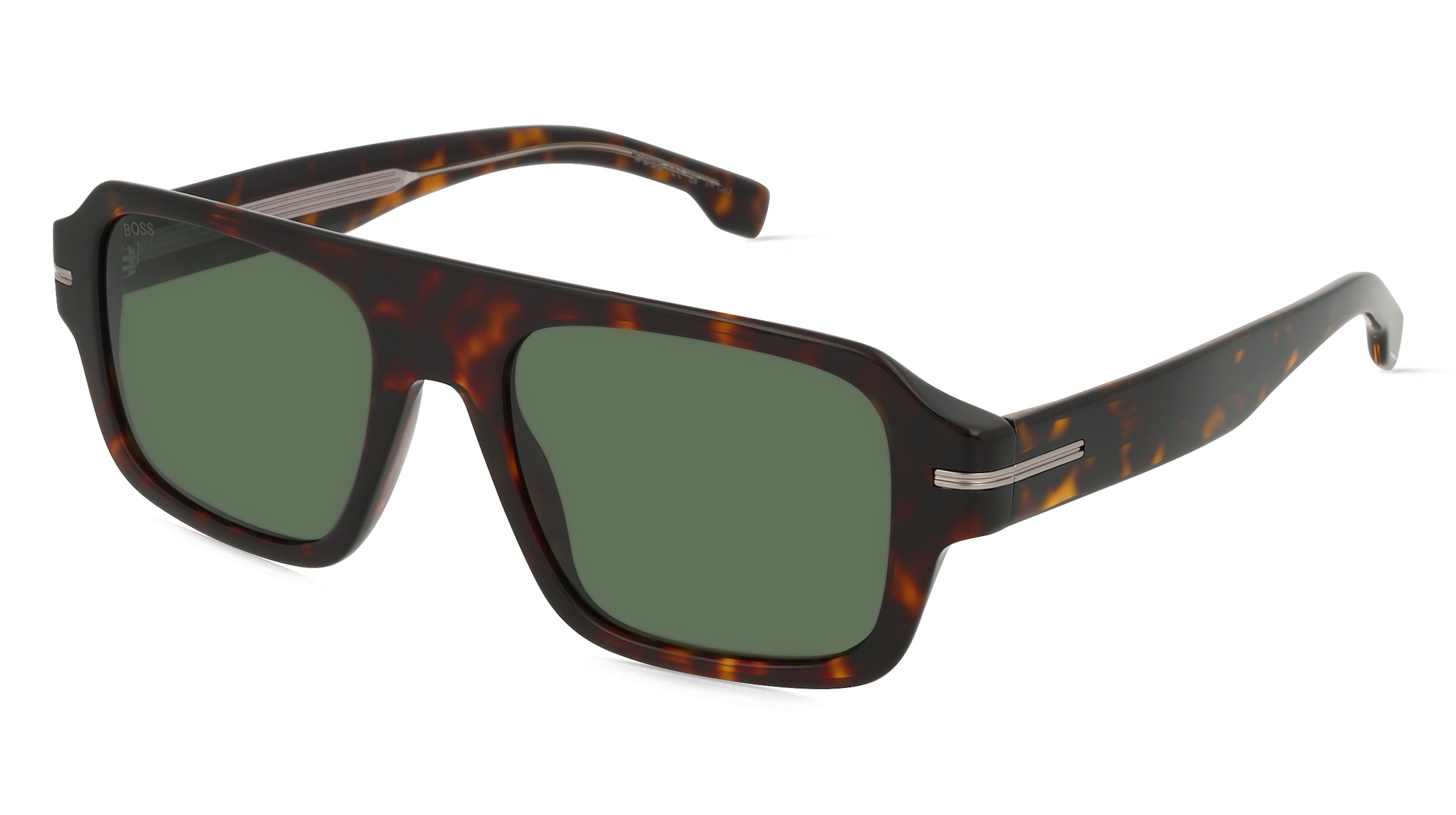 Boss 1595/S Herren-Sonnenbrille Vollrand Quadratisch Acetat-Gestell, Havanna