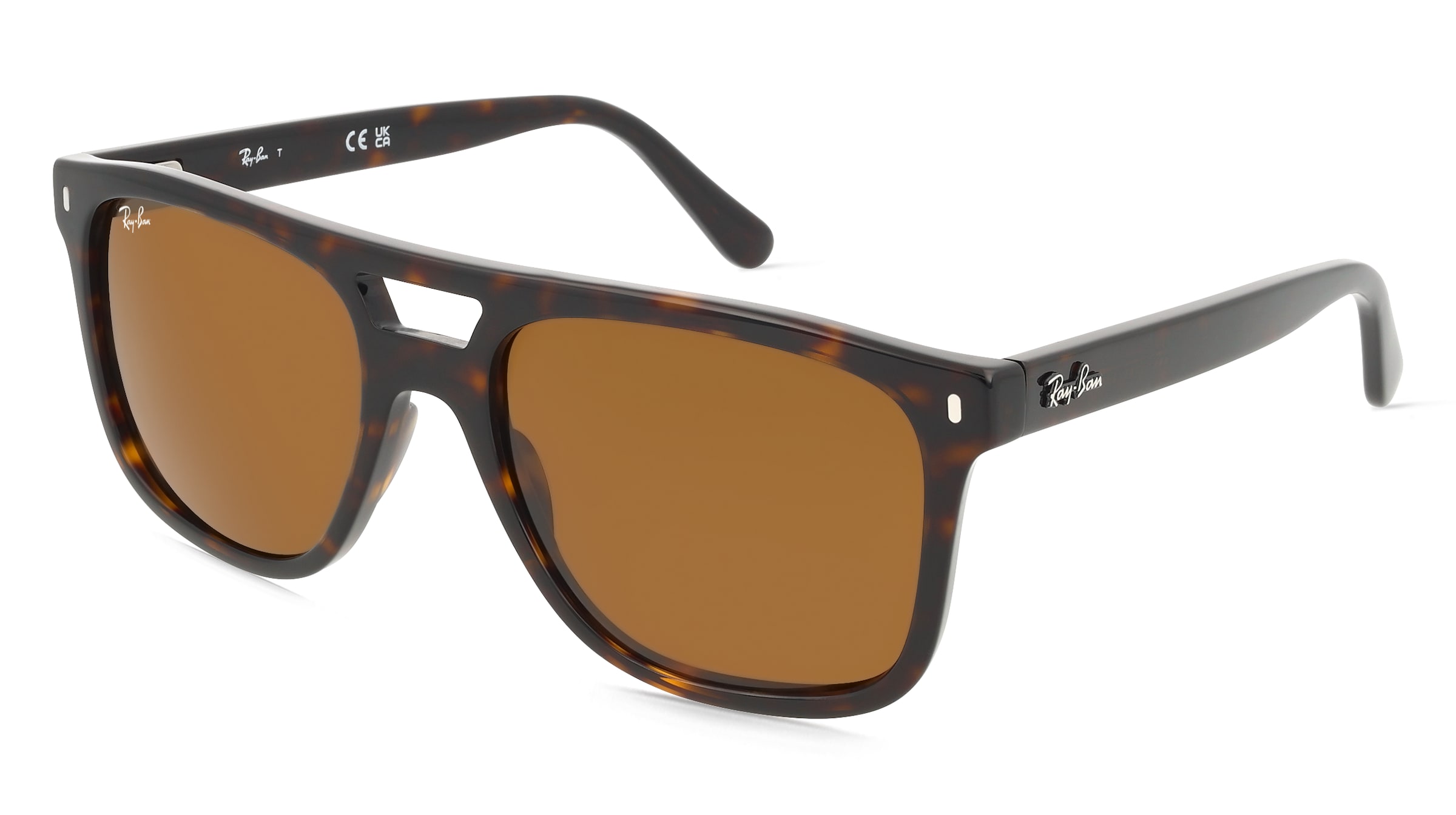 Ray-Ban RB2213 Unisex-Sonnenbrille Vollrand Quadratisch Propionat-Gestell, Havanna