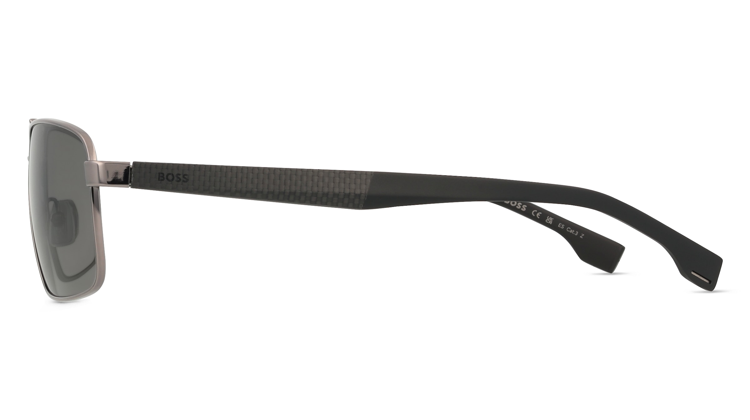 Thumbnail - Boss 1580/S Herren-Sonnenbrille Vollrand Quadratisch Metall-Gestell, grau