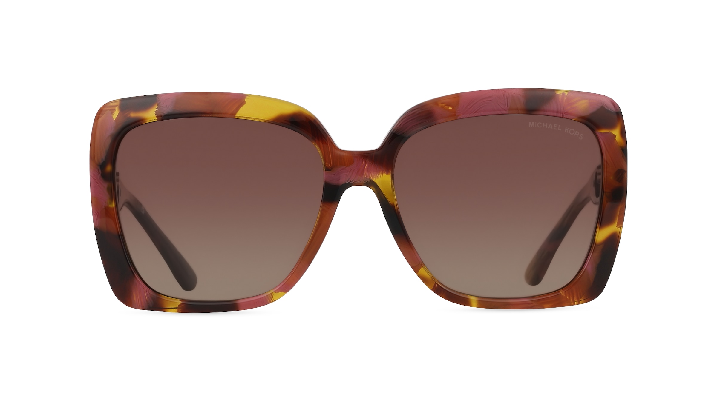 Michael Kors 0MK2213 NICE Damen-Sonnenbrille Vollrand Eckig Acetat-Gestell, braun