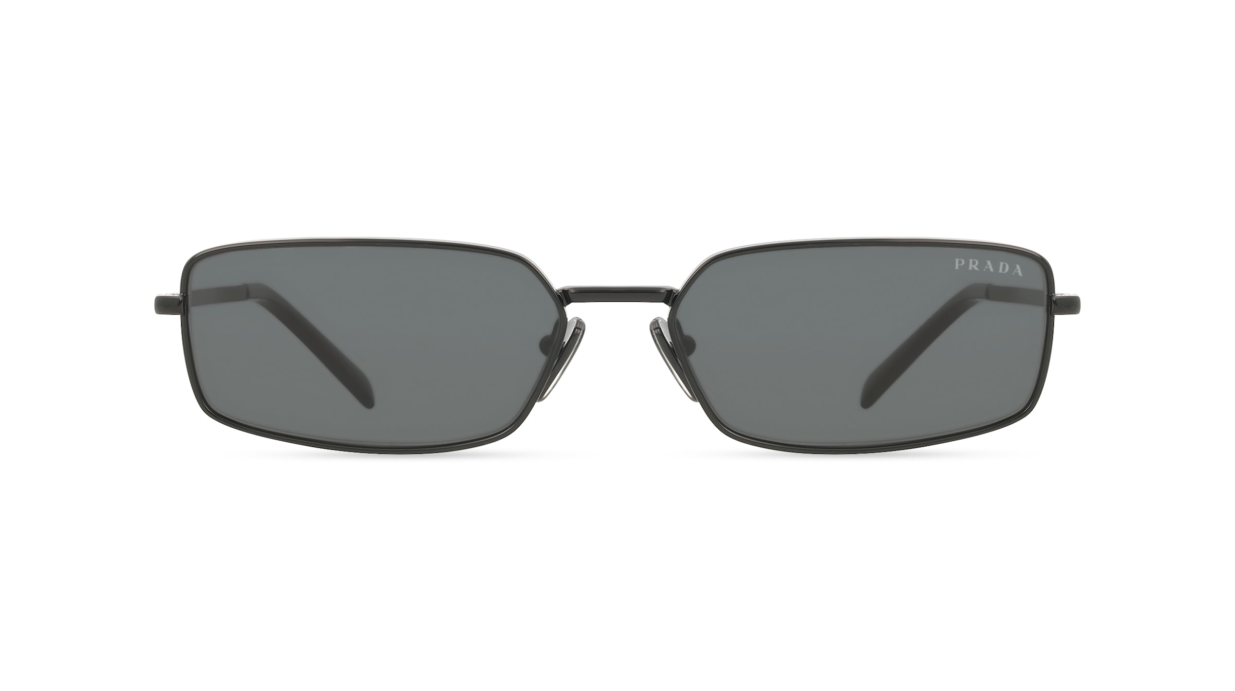 Prada 0PR A60S Damen-Sonnenbrille Vollrand Eckig Metall-Gestell, Schwarz