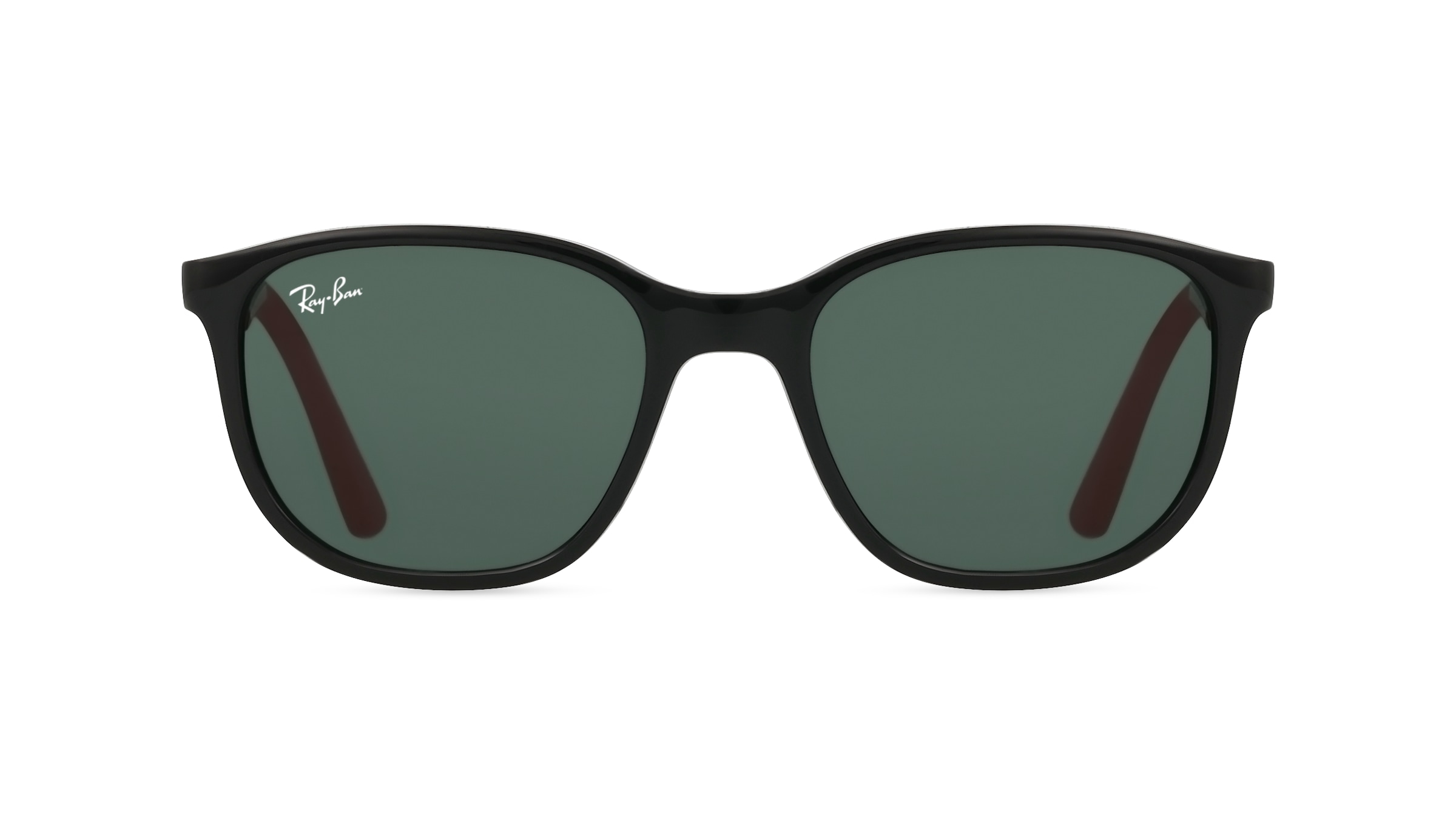 Ray-Ban Junior RJ9078S Unisex-Sonnenbrille Vollrand Eckig Kunststoff-Gestell, schwarz