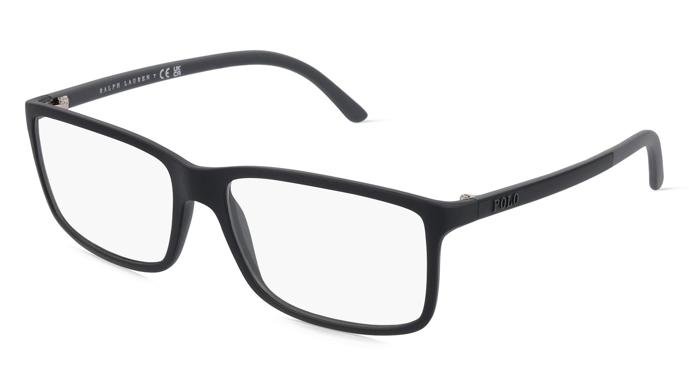 Polo Ralph Lauren PH2126 Herren-Brille inkl. Gläser Vollrand Quadratisch Kunststoff-Gestell 53/16/145, Schwarz