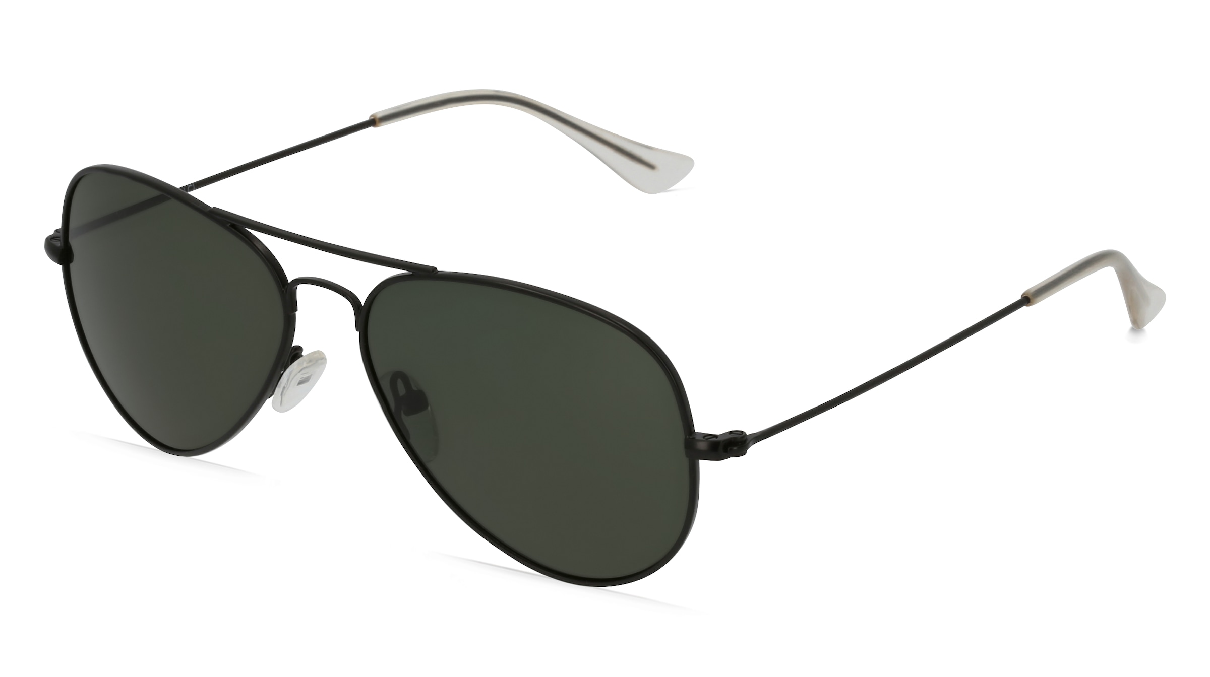 Fielmann BD 277 SUN CL Unisex-Sonnenbrille Vollrand Pilot Edelstahl-Gestell, Schwarz