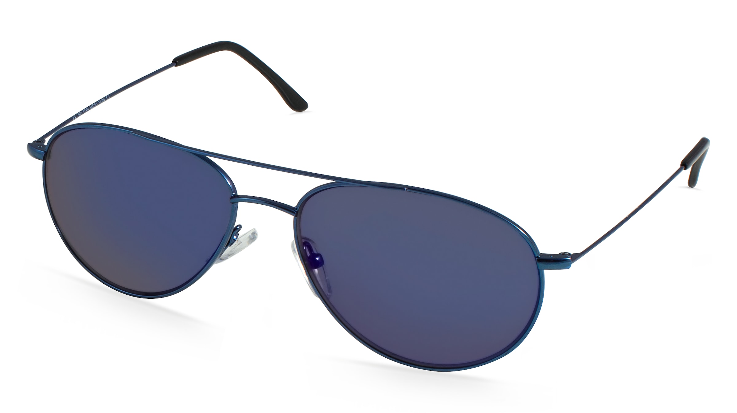 Fielmann BD 039 MOD SUN CL Unisex-Sonnenbrille Vollrand Pilot Metall-Gestell, blau