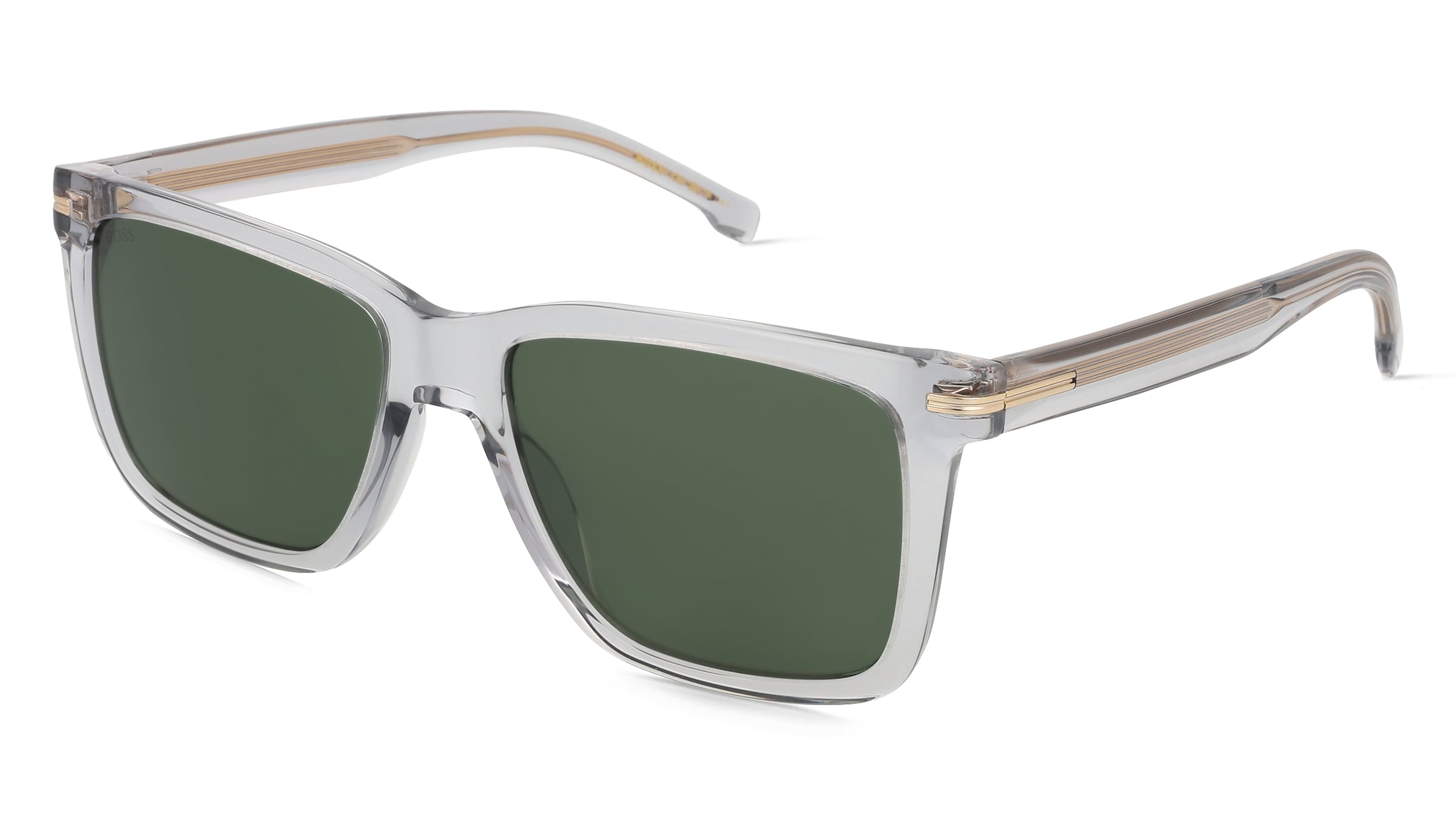 Boss 1598/S Herren-Sonnenbrille Vollrand Quadratisch Acetat-Gestell, Grau