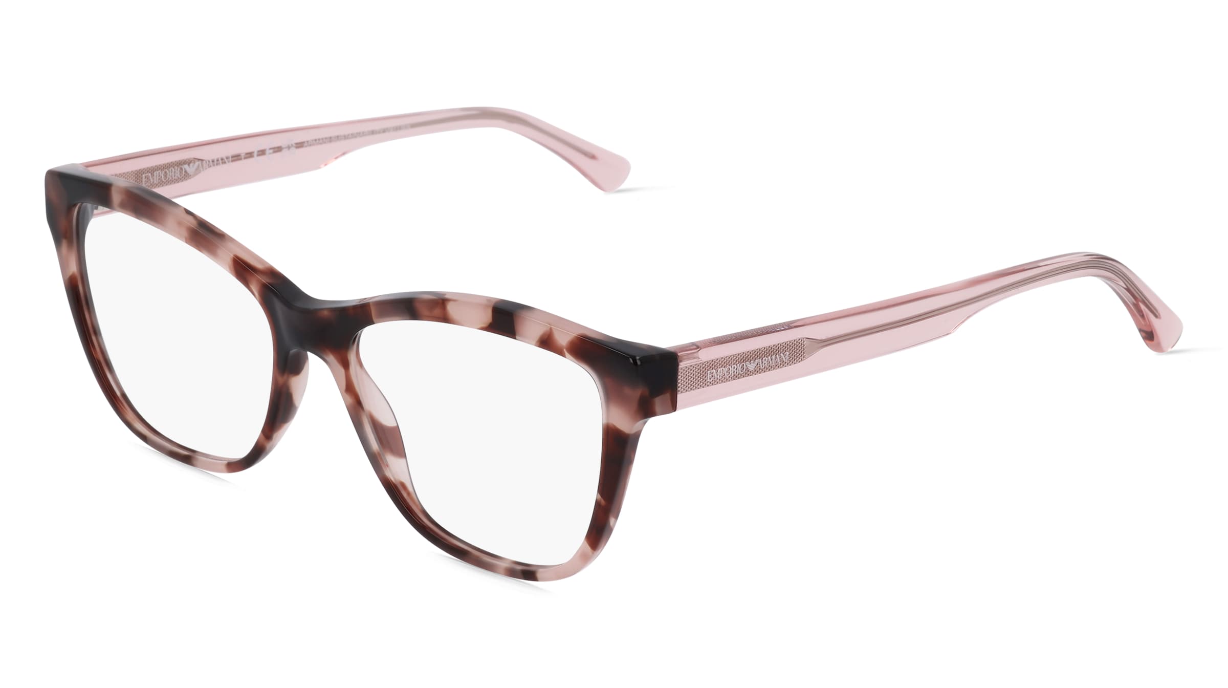 Emporio Armani EA3193 Damen-Brille inkl. Gläser Vollrand Cat Eye Acetat-Gestell 52/16/140, Pink