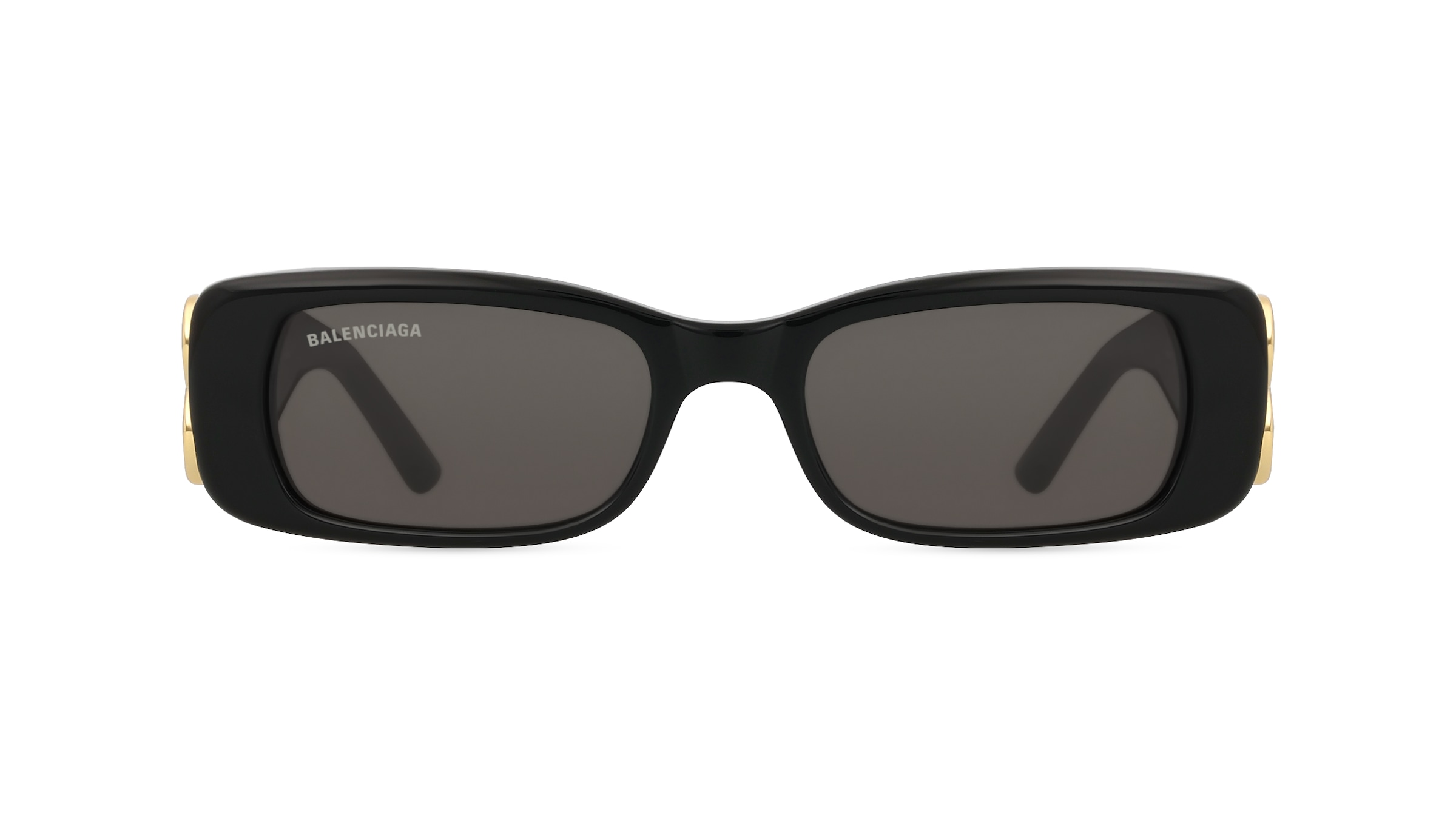 Balenciaga BB0096S Damen-Sonnenbrille Vollrand Eckig Acetat-Gestell, schwarz