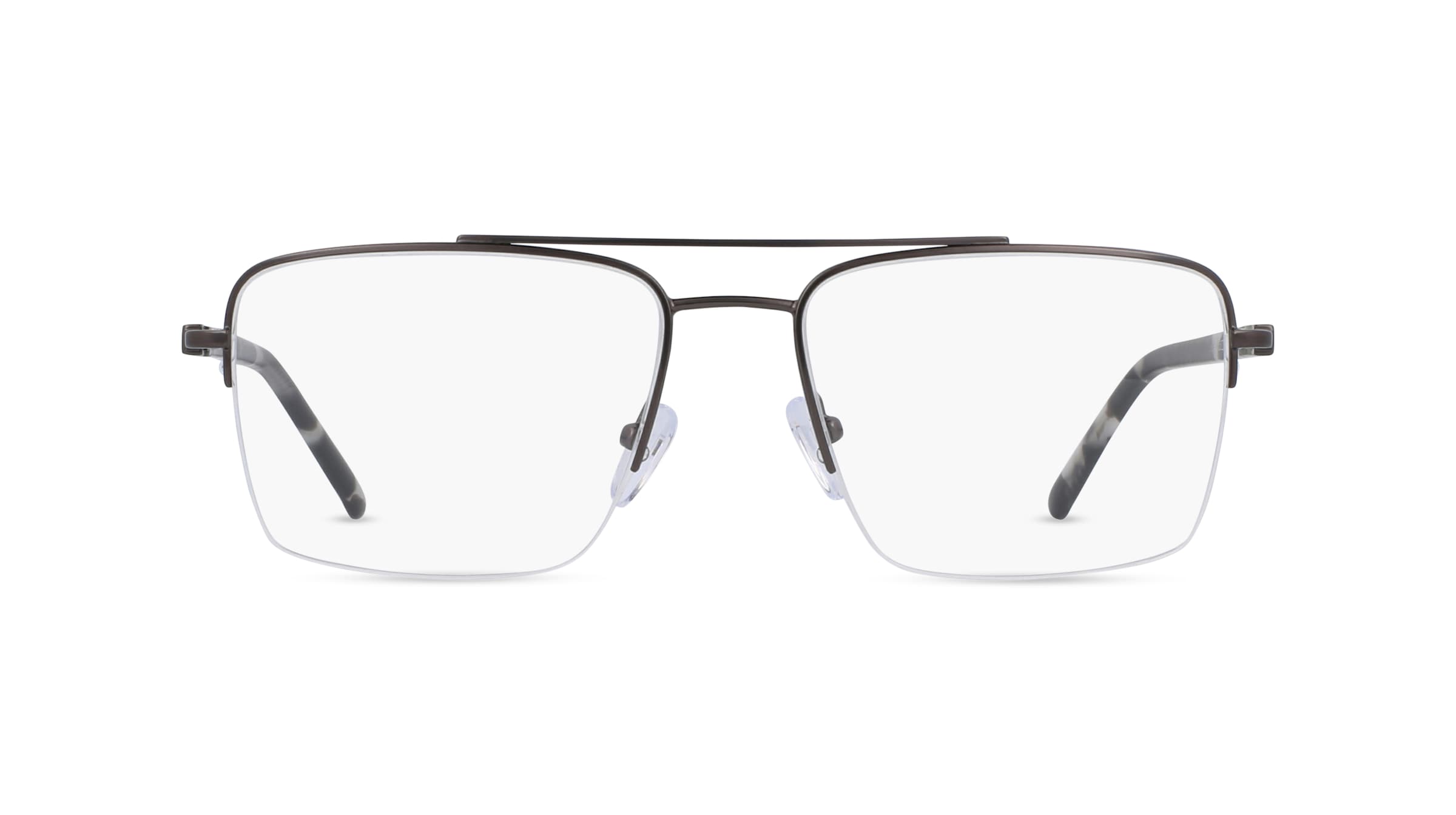 Fielmann BD 498 CL Herren-Brille inkl. Gläser Nylor Eckig Edelstahl-Gestell 55mm/17mm/140mm, grau