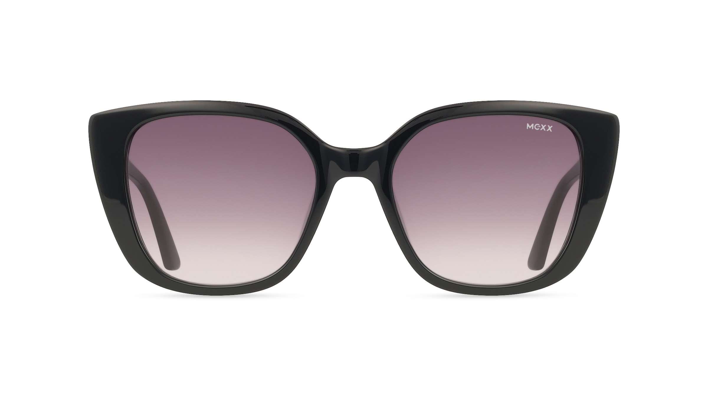 Mexx Eyes 6568 Damen-Sonnenbrille Vollrand Cat Eye Kunststoff-Gestell, Schwarz