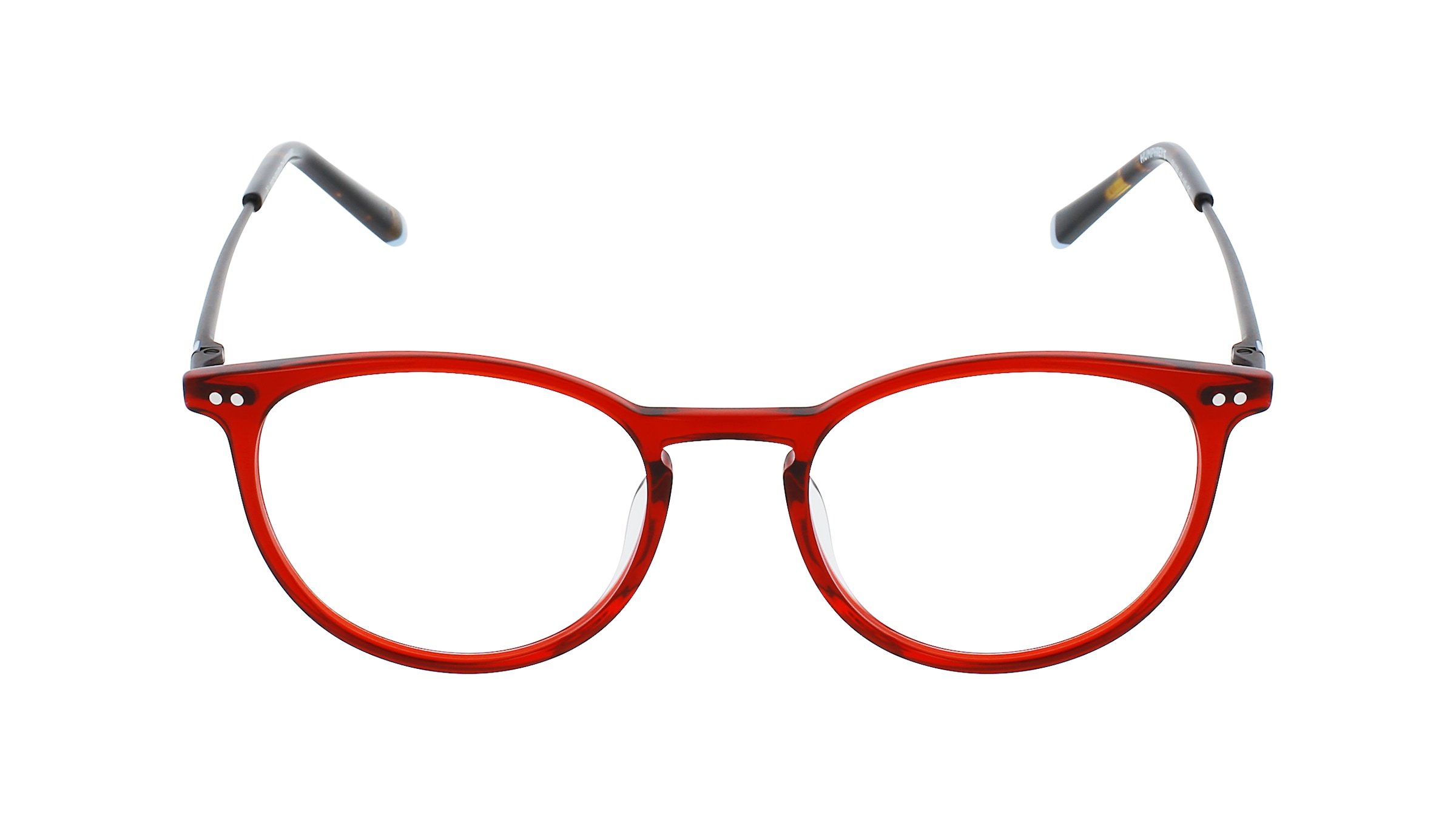 Humphrey’s eyewear 581066 Unisex-Brille inkl. Gläser Vollrand Panto Kunststoff-Gestell 47mm/17mm/140mm, rot