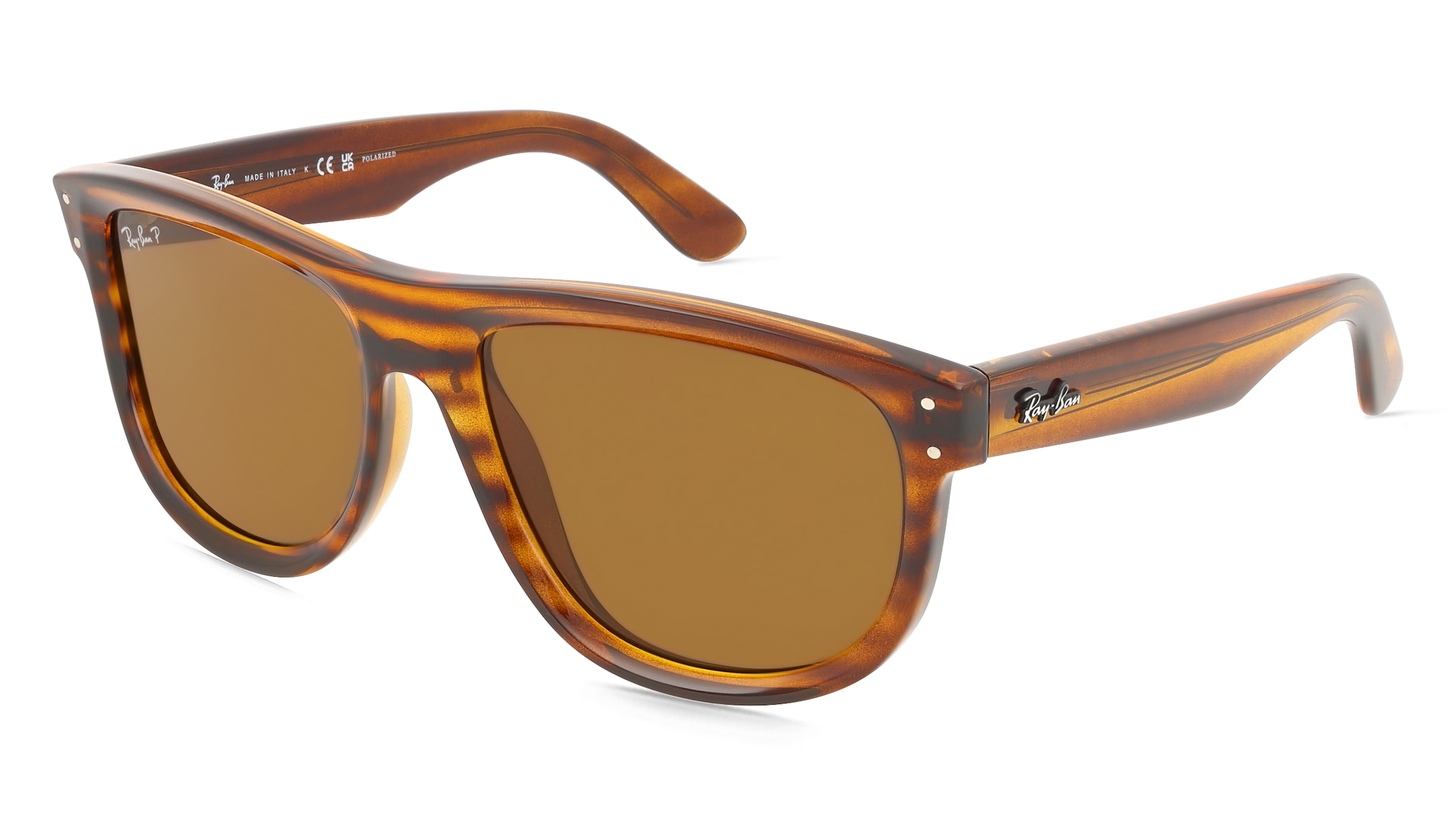 Ray-Ban RBR0501S BOYFRIEND REVERSE Unisex-Sonnenbrille Vollrand Quadratisch Kunststoff-Gestell, Havanna