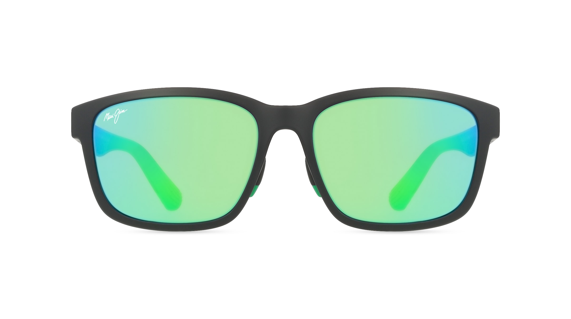 Maui Jim MJ0648SA Herren-Sonnenbrille Vollrand Quadratisch Kunststoff-Gestell, schwarz