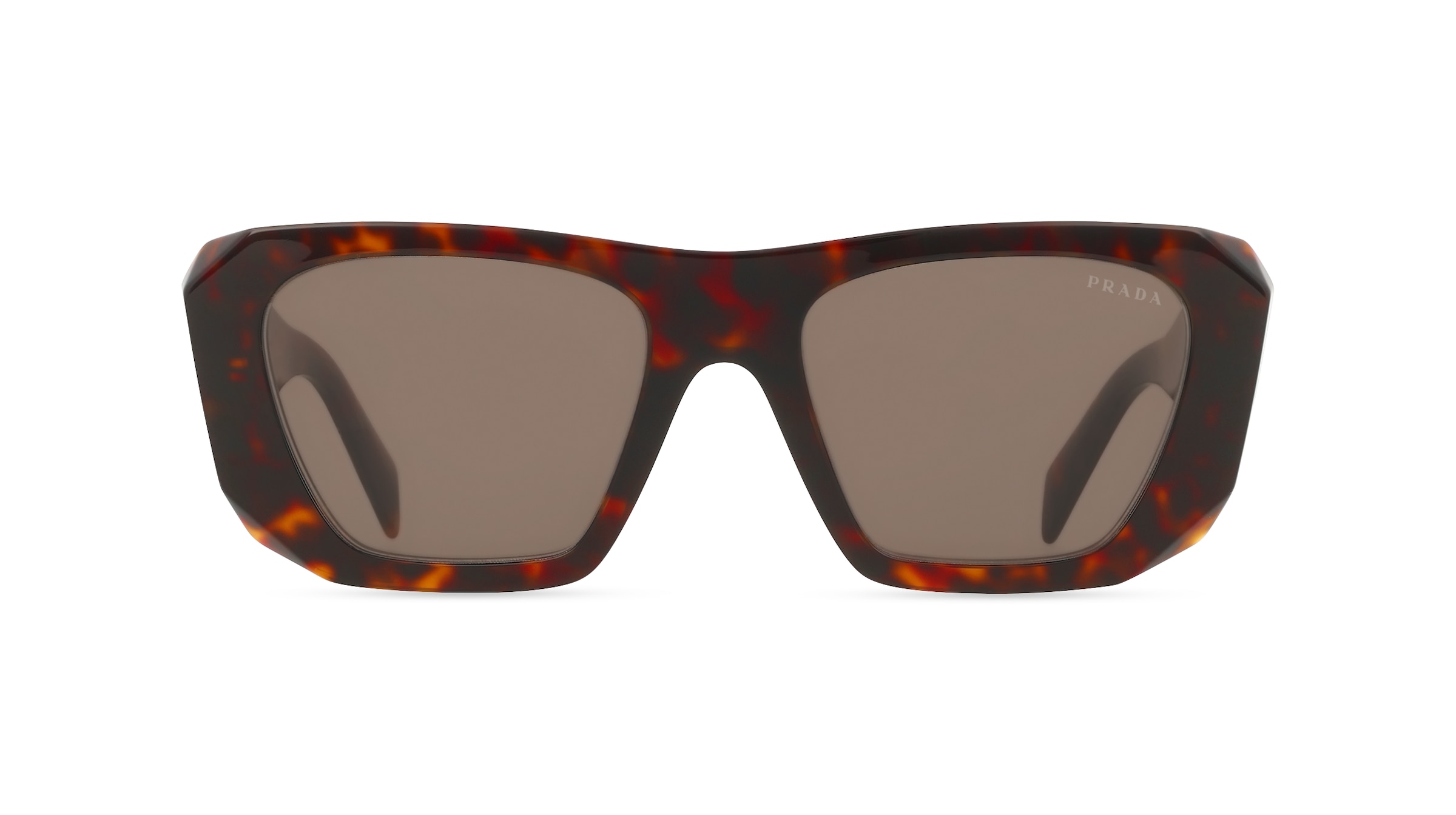 Prada 0PR B18S Damen-Sonnenbrille Vollrand Quadratisch Acetat-Gestell, braun