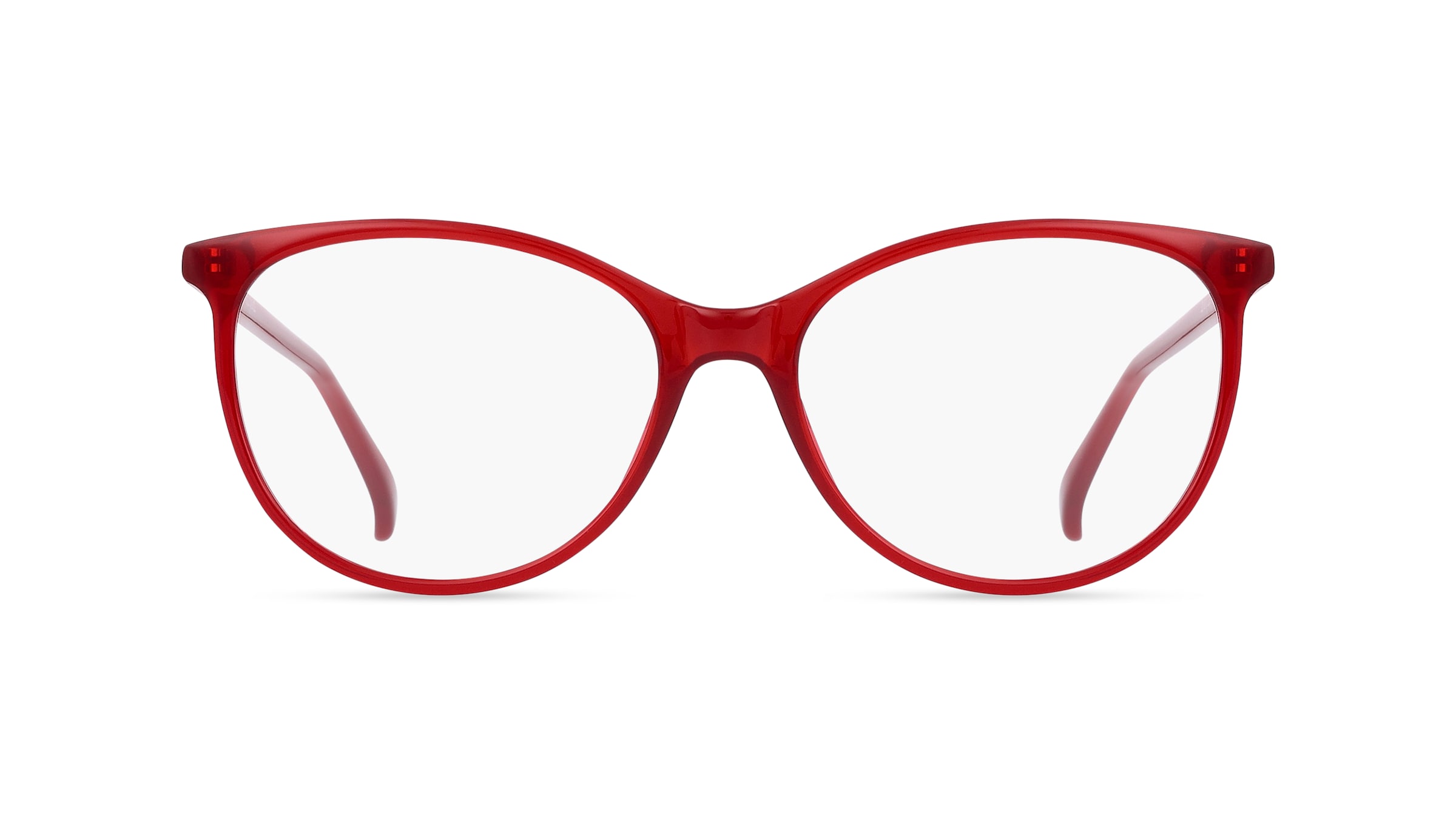 Fielmann ABC 070 CL Damen-Brille inkl. Gläser Vollrand Butterfly Acetat-Gestell 51mm/16mm/140mm, rot