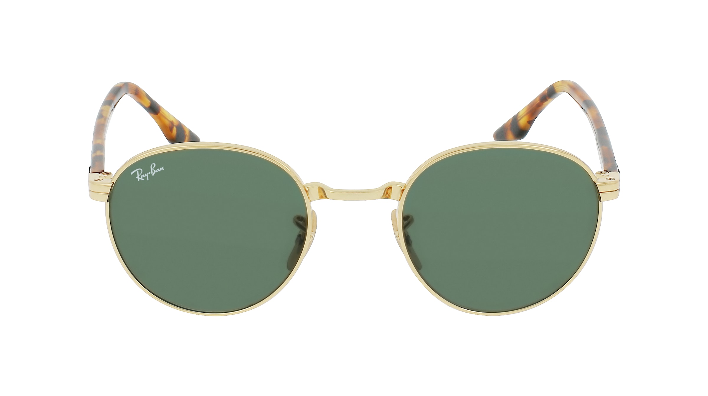 Ray-Ban RB 3691 Unisex-Sonnenbrille Vollrand Panto Metall-Gestell, Gold