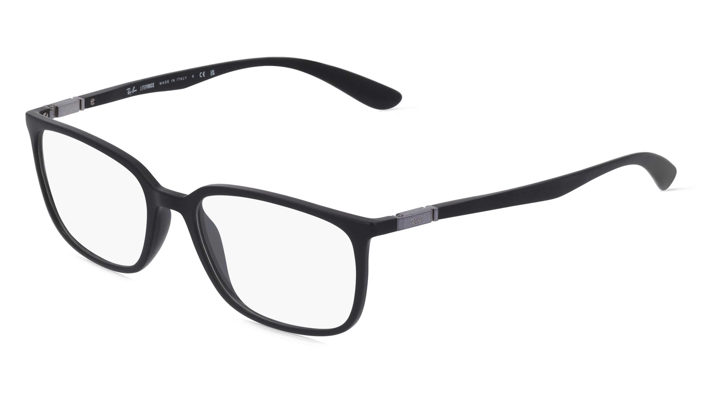 Ray-Ban RX7208 Unisex-Brille inkl. Gläser Vollrand Quadratisch Acetat-Gestell 54/18/145, Schwarz