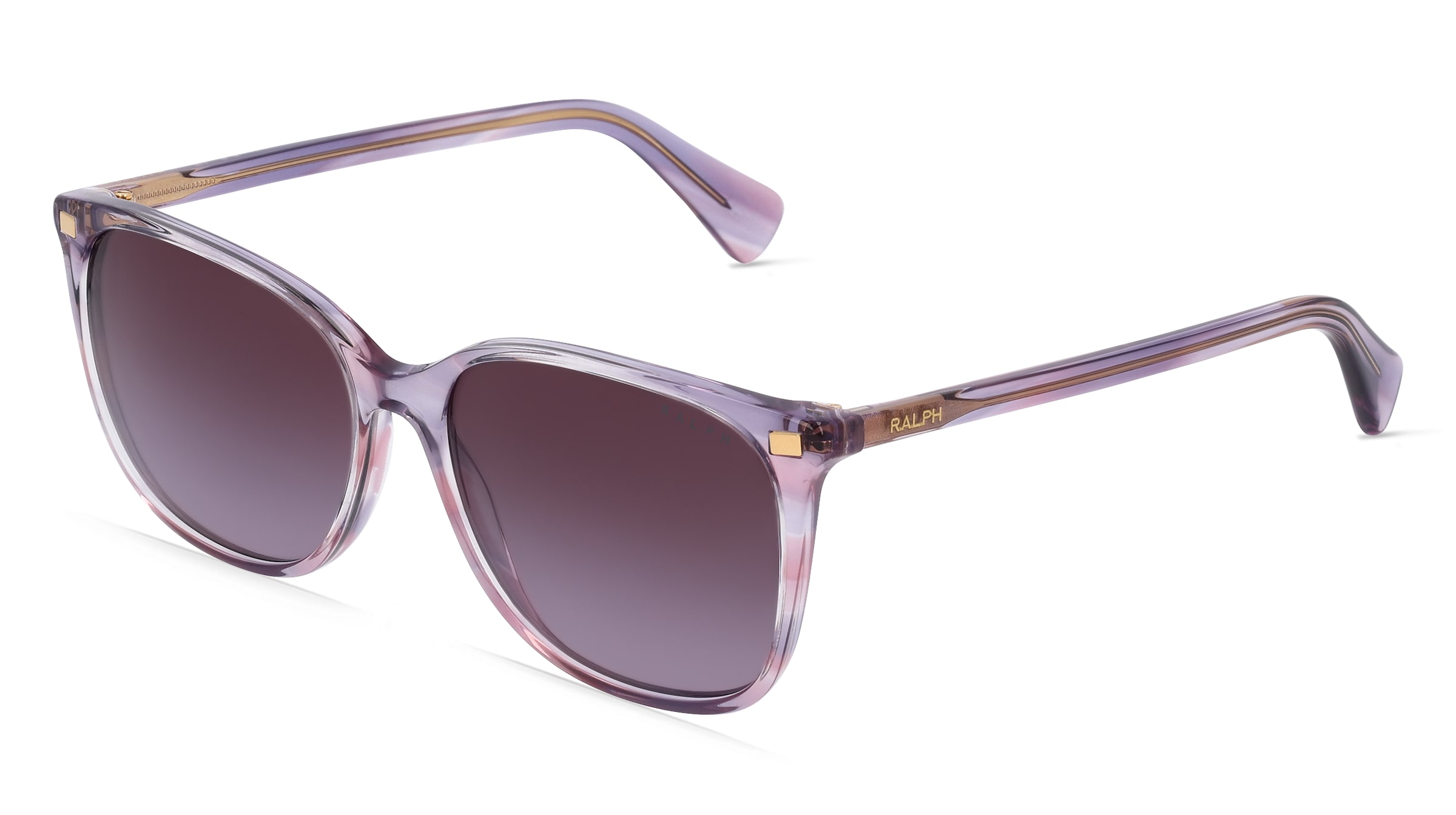 Luxottica Ralph RA5293 Damen-Sonnenbrille Vollrand Eckig Acetat-Gestell, lila