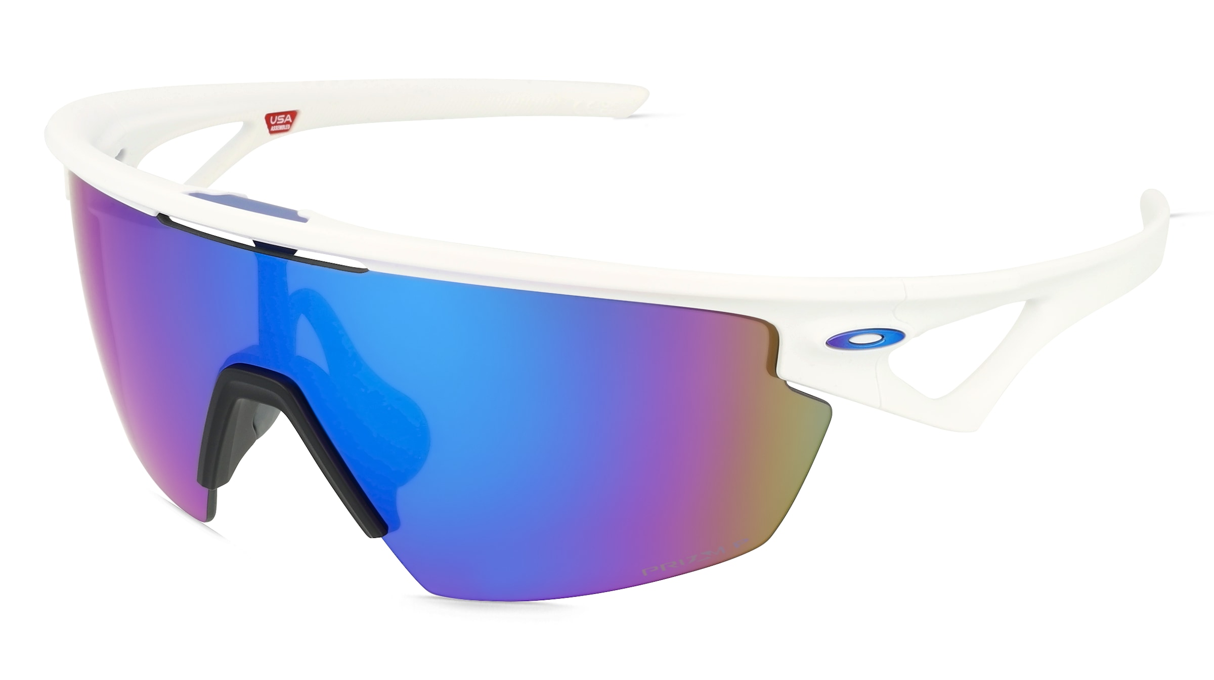 Oakley OO9403 SPHAERA Unisex-Sonnenbrille Halbrand Quadratisch Kunststoff-Gestell, Weiß
