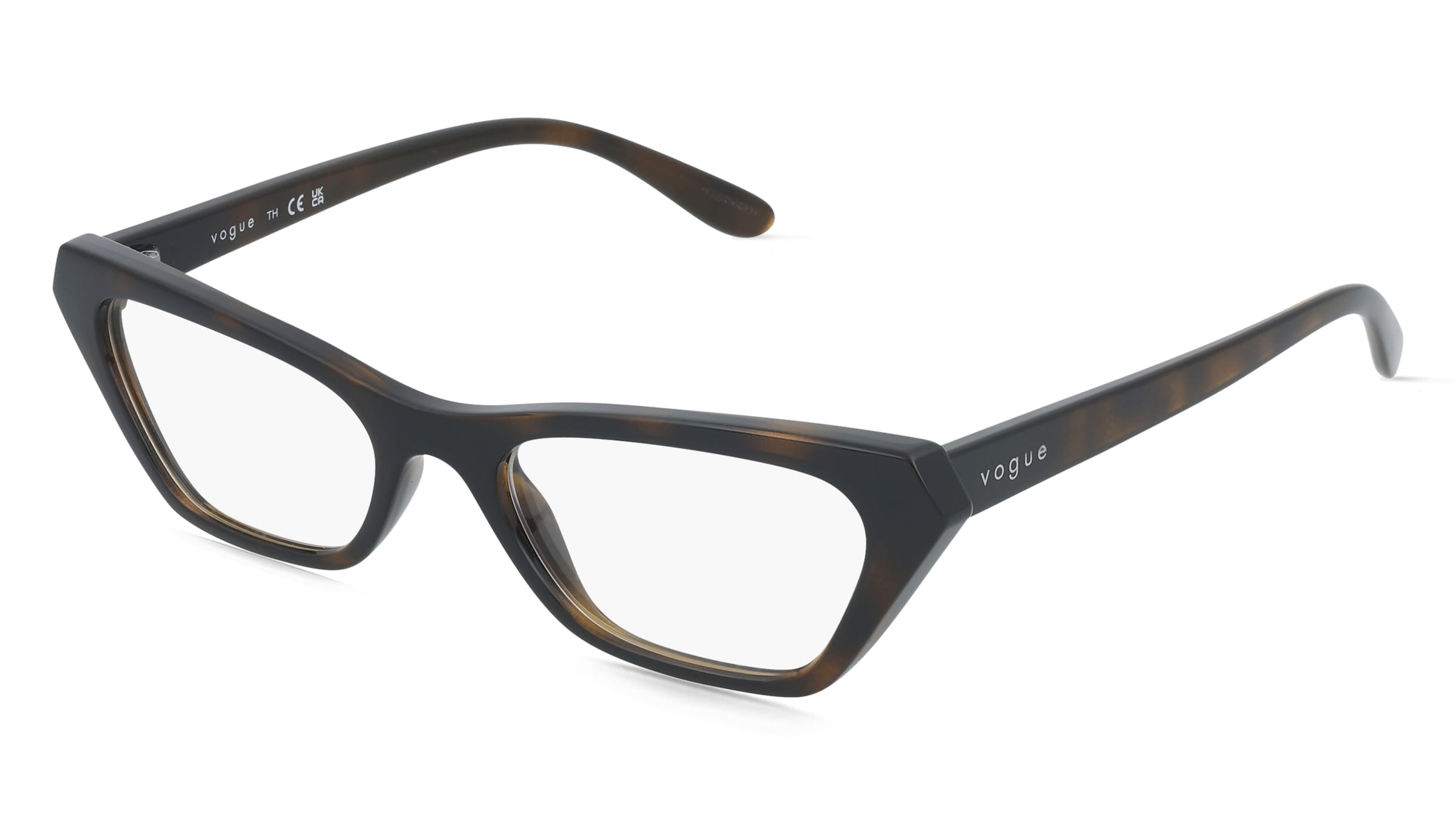 Vogue 0VO5670 Damen-Brille inkl. Gläser Vollrand Cat Eye Kunststoff-Gestell 51/18/140, Havanna