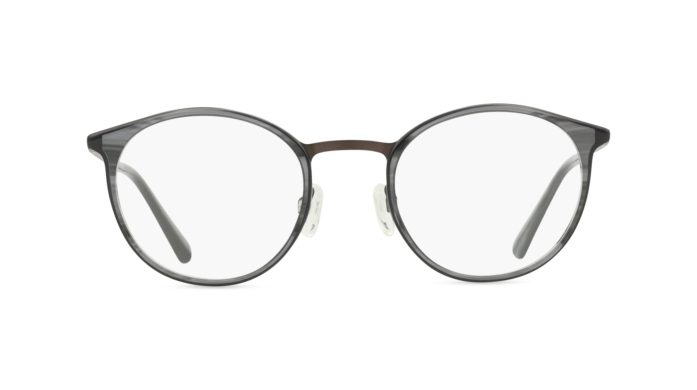 Freigeist  862025 Herren-Brille inkl. Gläser Vollrand Panto Material Mix-Gestell 53mm/23mm/150mm, grau