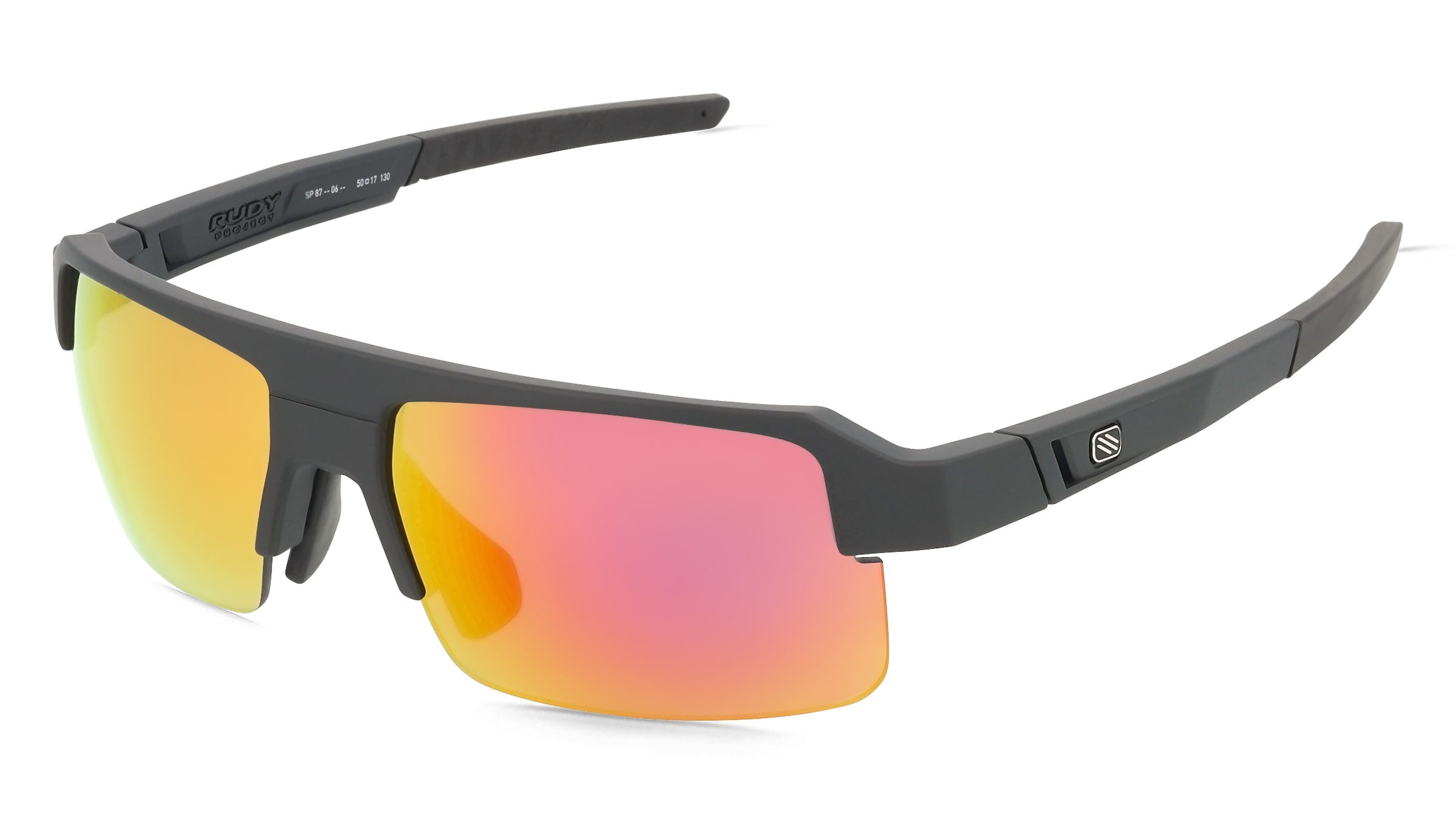 Rudy Project SP875206 SIRIUS Unisex-Sonnenbrille Halbrand Eckig Kunststoff-Gestell, Schwarz