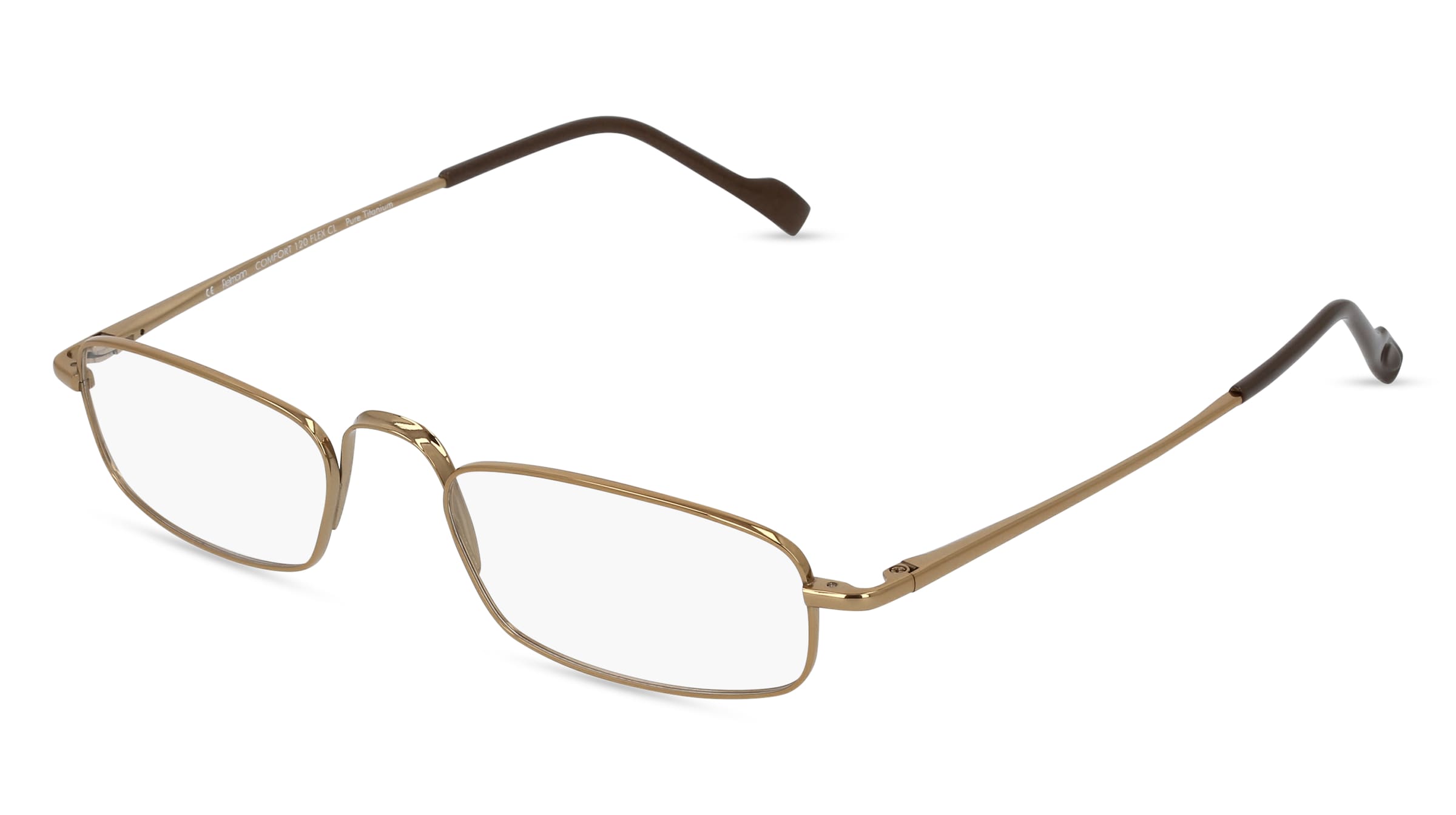 Fielmann COMFORT 120 FLEX CL Herren-Brille inkl. Gläser Vollrand Halb Titan-Gestell 53/20/140, Gold