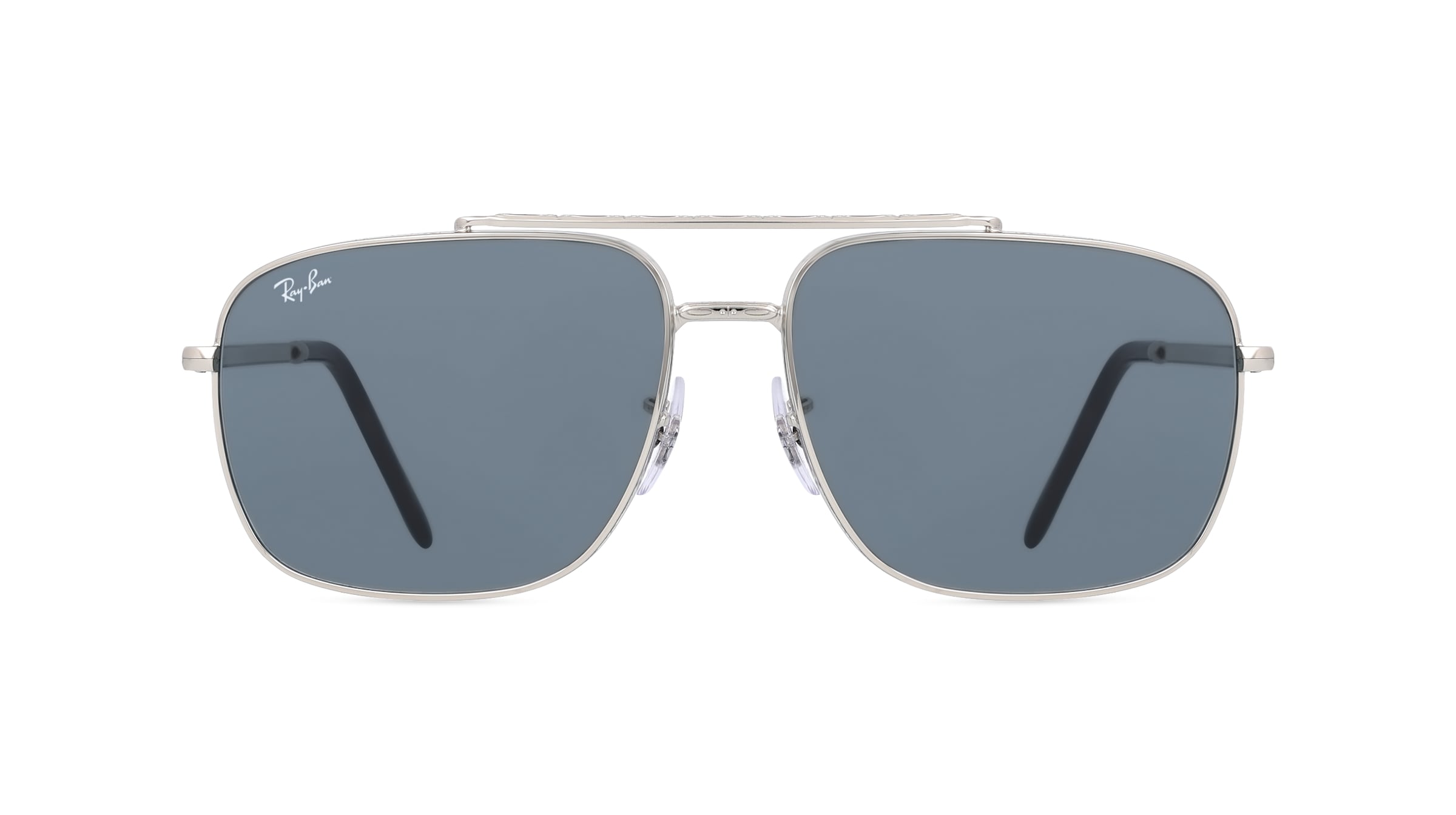 Ray-Ban RB3796 Unisex-Sonnenbrille Vollrand Eckig Metall-Gestell, silber