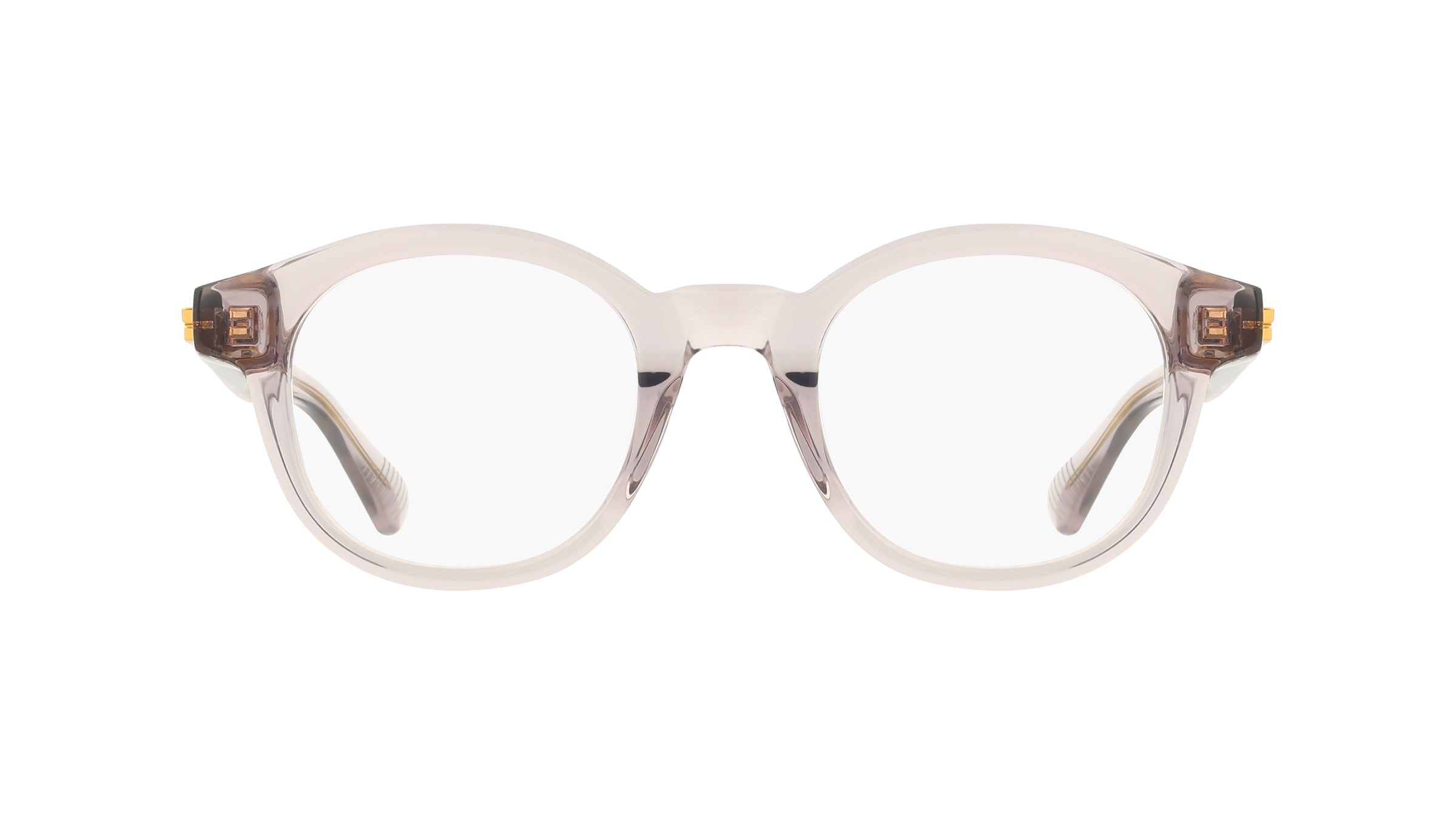 Bottega Veneta BV1413O Herren-Brille inkl. Gläser Vollrand Rund Acetat-Gestell 46/22/145, grau